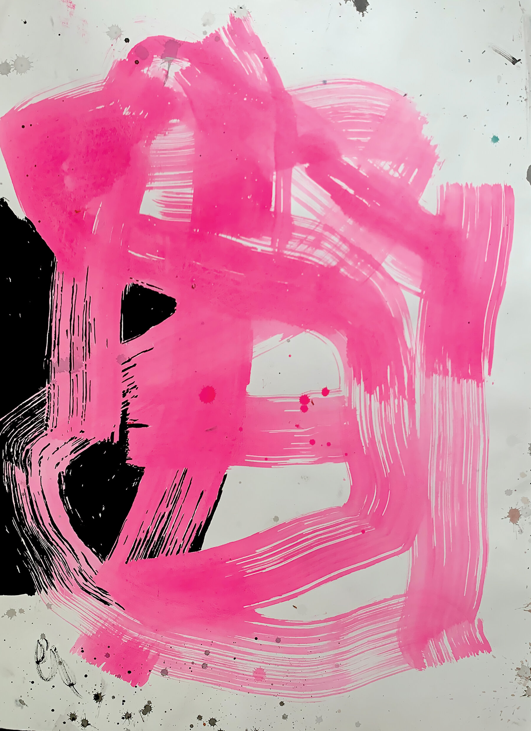    Pink Test    23 x 27” Ink on Rives BFK 
