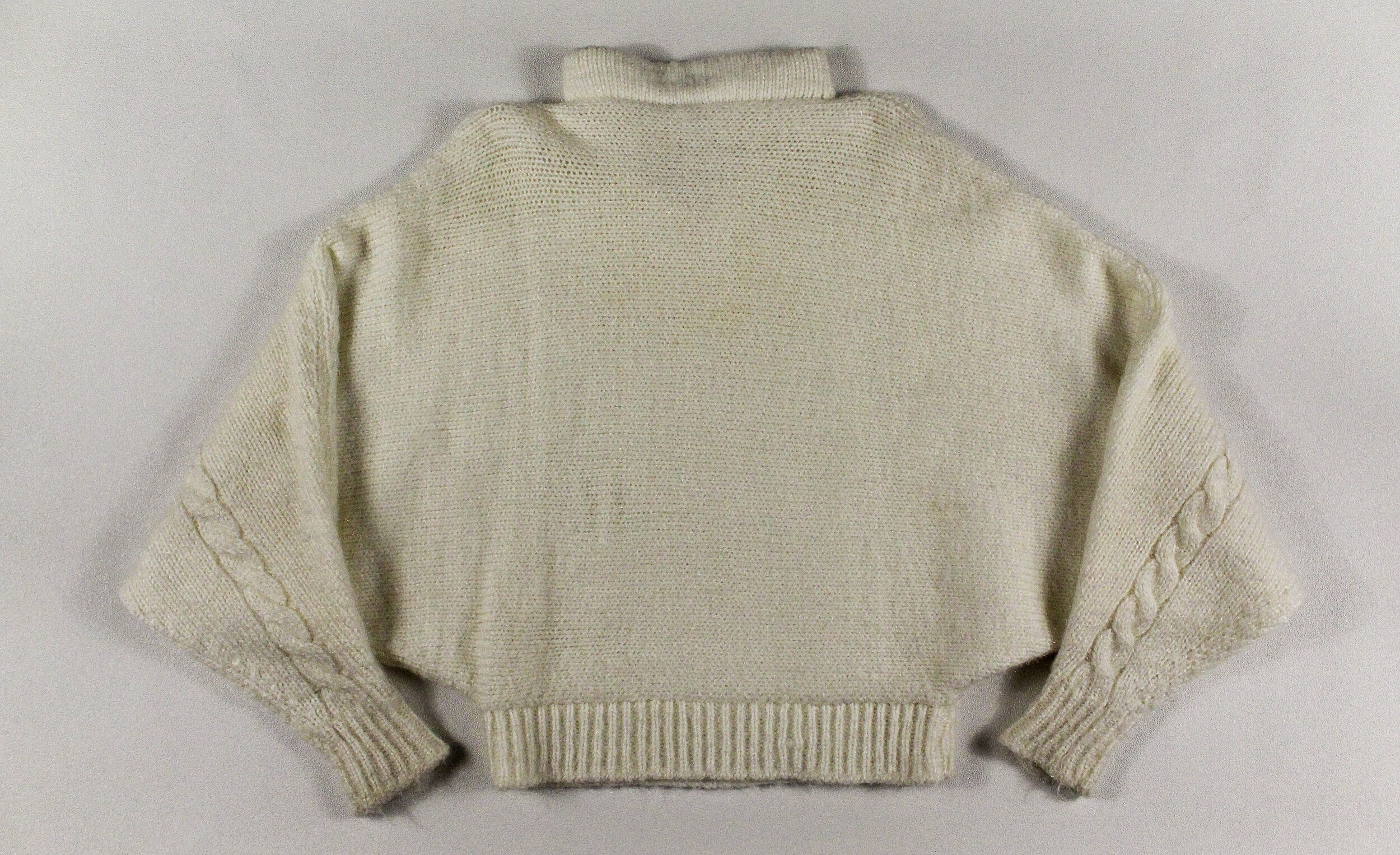 1980s Bat Wing Cable Knit Stripe Sweater — TRASH
