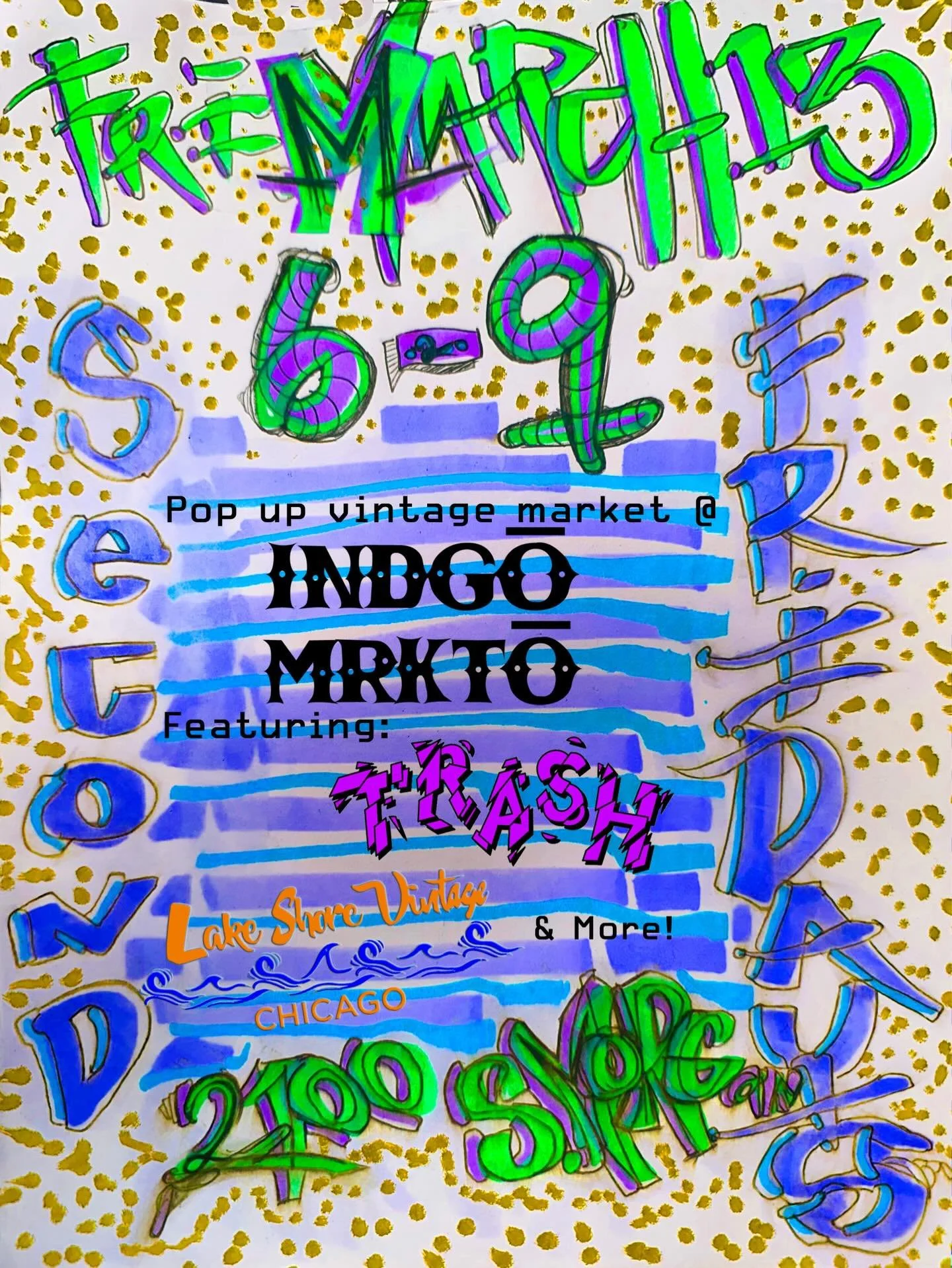 SECOND FRIDAY POP UP! Come shop with us, @ssims773 and more this Friday at Mrkto Indgo from 6-9PM. We have some fresh inventory to share with y&rsquo;all for spring! Also the food and drinks are insane so come hungry and thirsty too. 💚✨🎉