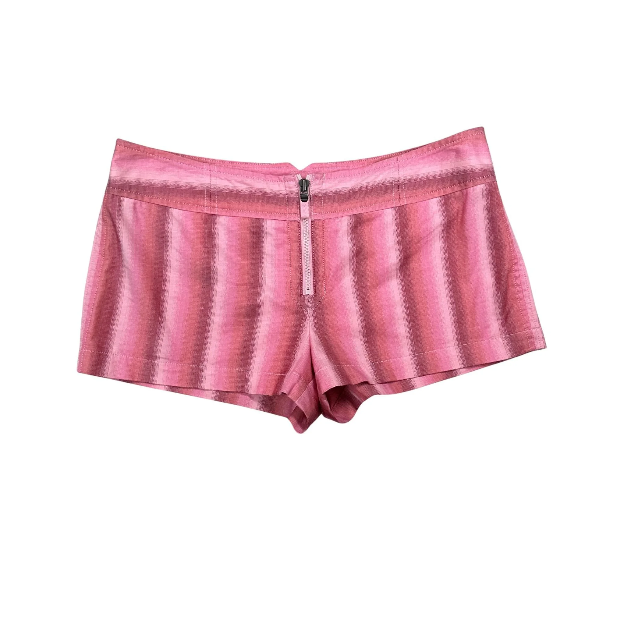 Y2K Express Ombr&eacute; Fade Zip Front Booty Shorts / Size S 🌸