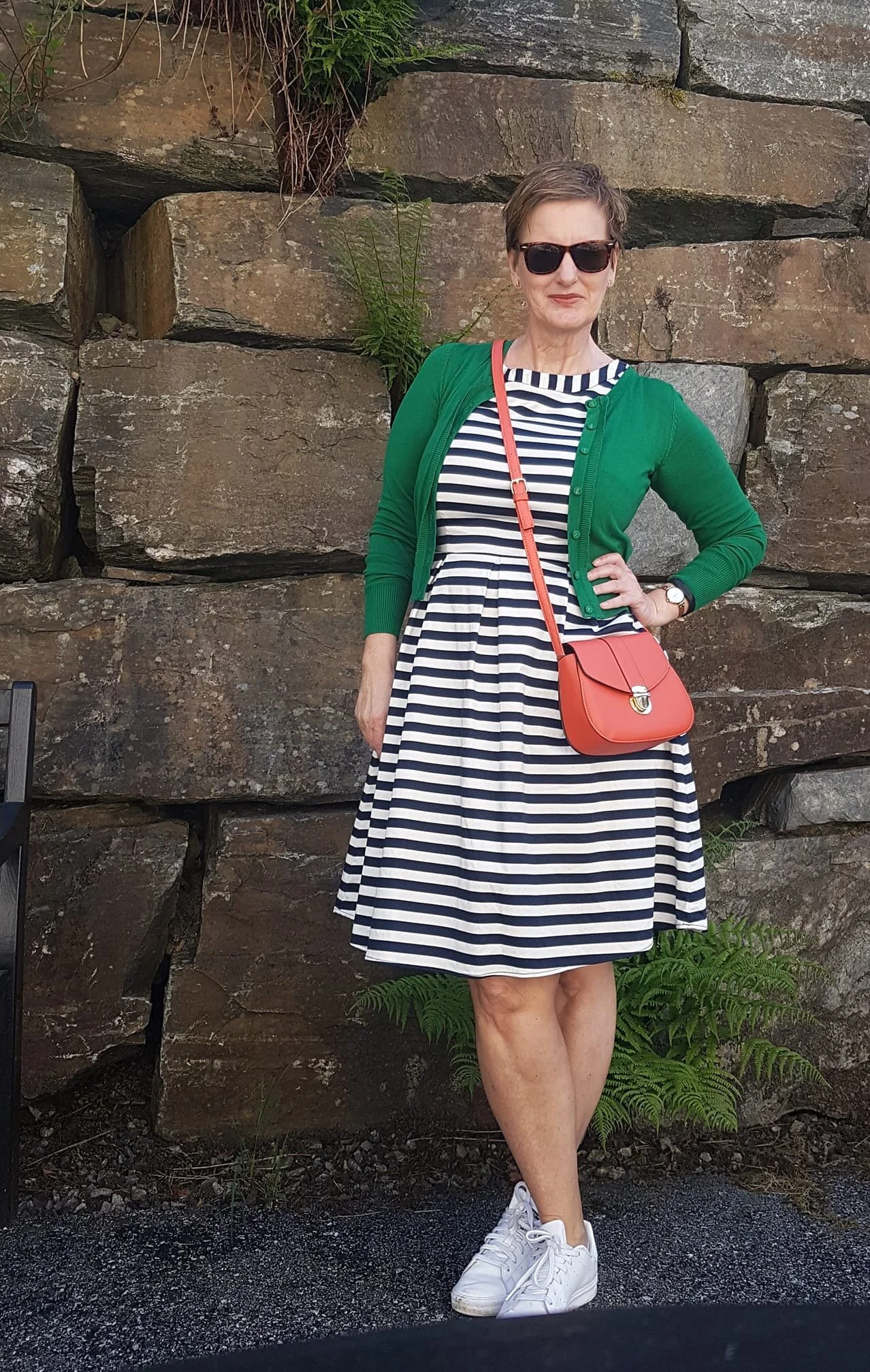 The versatility of a striped dress