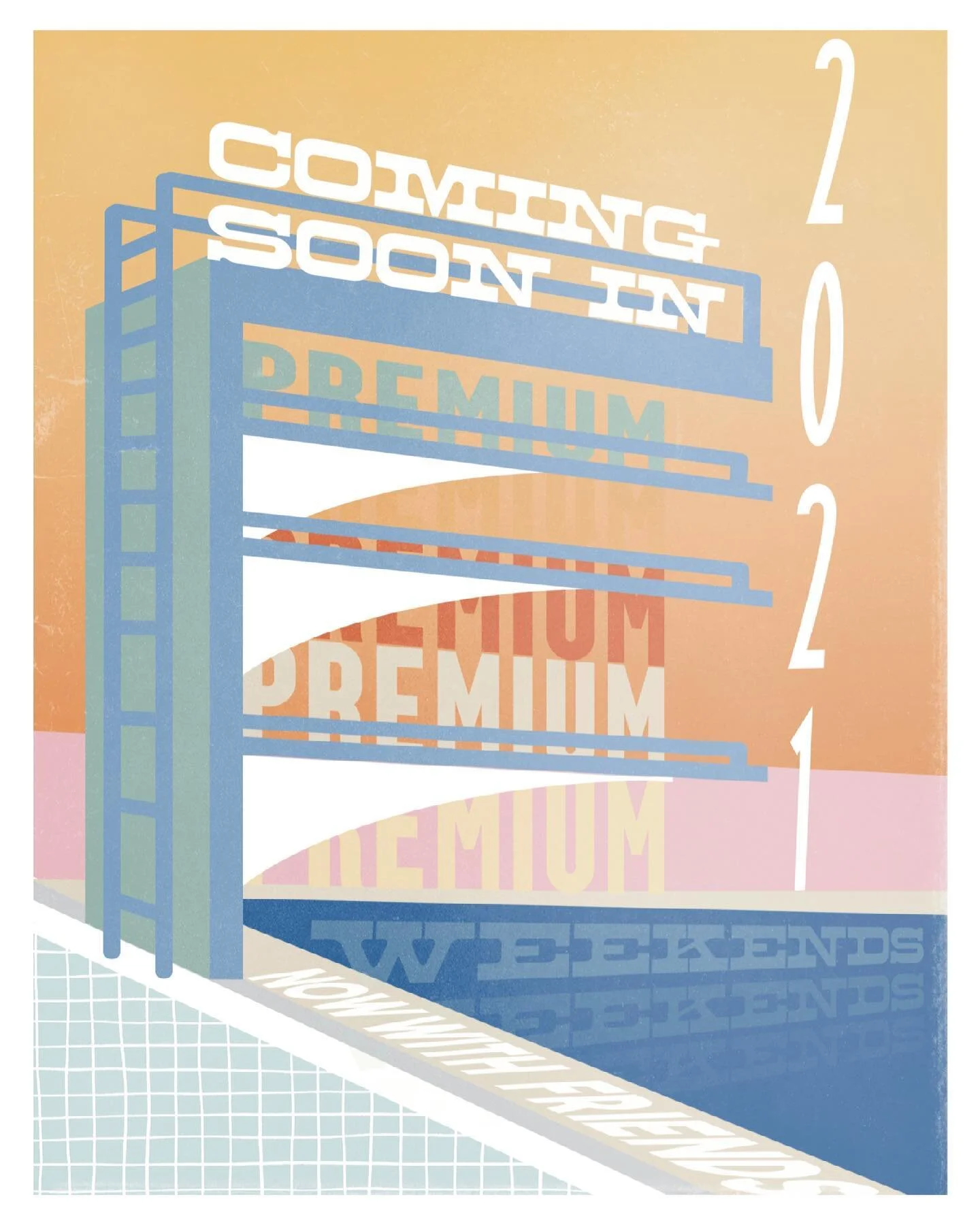 Coming soon to a weekend near you

#getvaccienated #besafe #goodvibes #gooutside 
#truegrittexturesupply #retrosupply #retrosupplyco #procreate #procreateart #acreativedc #dcartist #midcentury #posterdesigncommunity #retroart #ipadartist #typography 