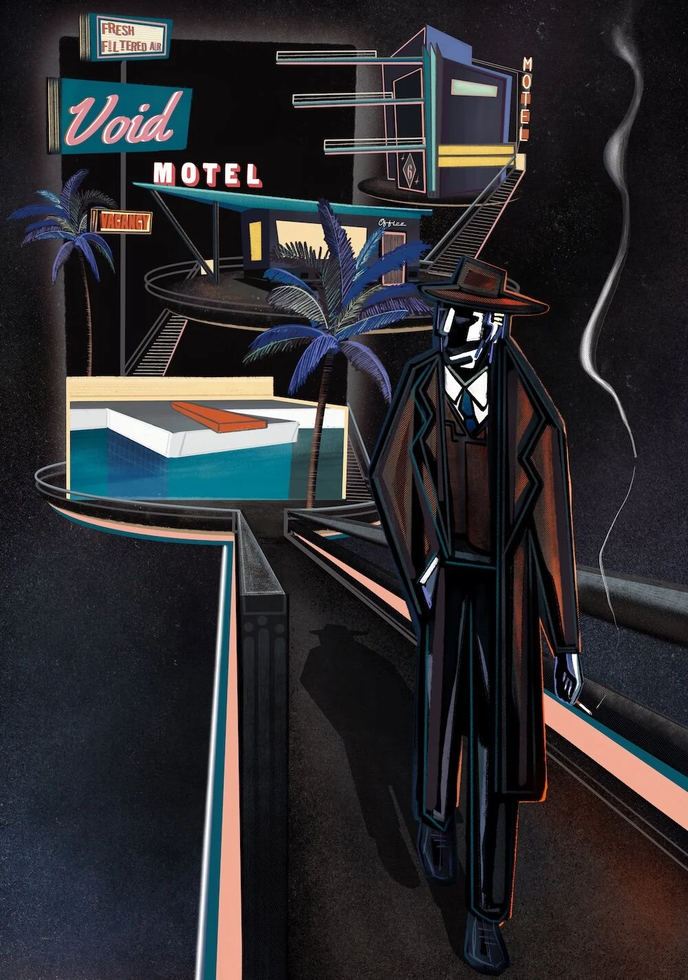 Void Motel, an illustration by Daniel Hargrove.