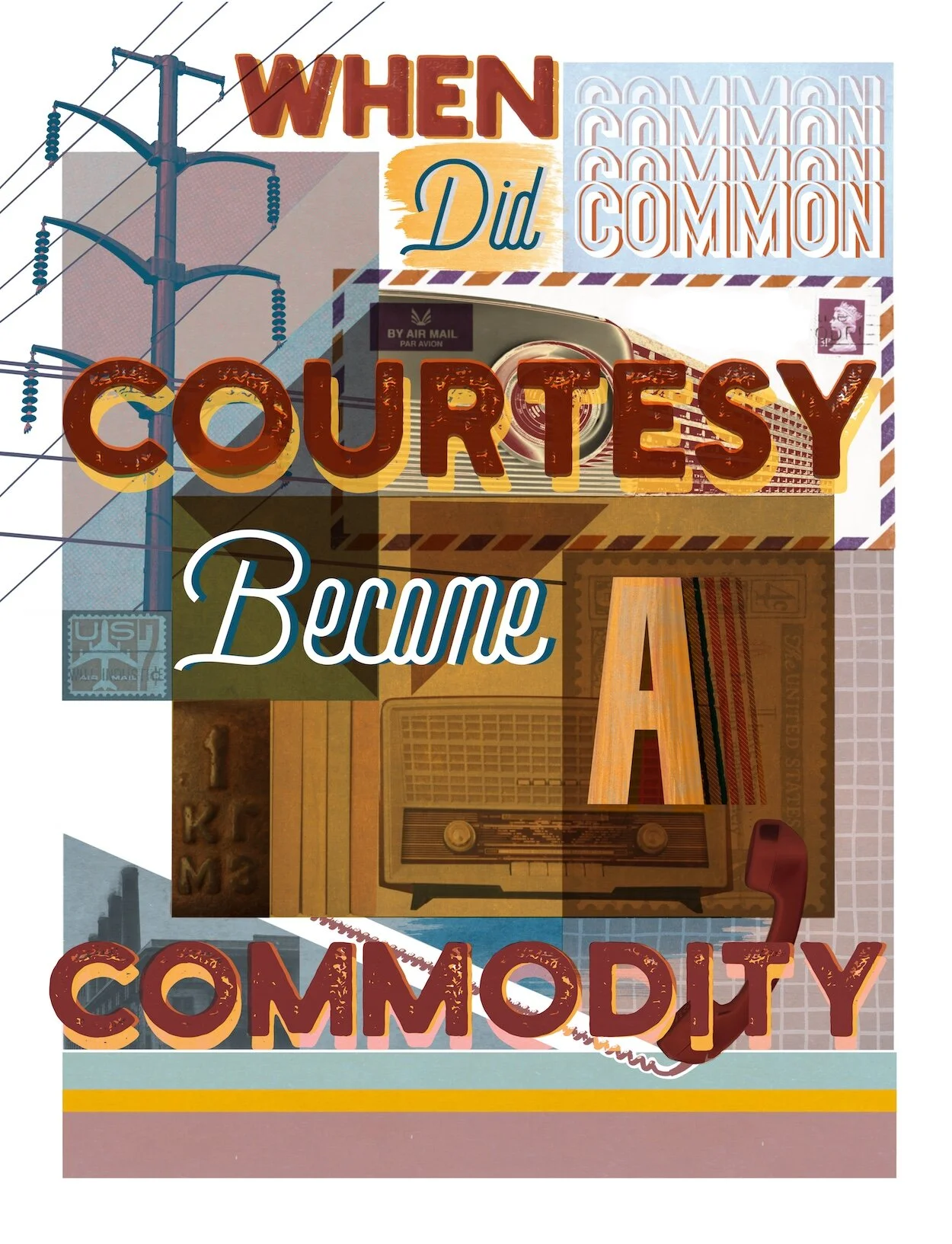 When Did Common Courtesy Become a Commodity, an illustration by Daniel Hargrove.