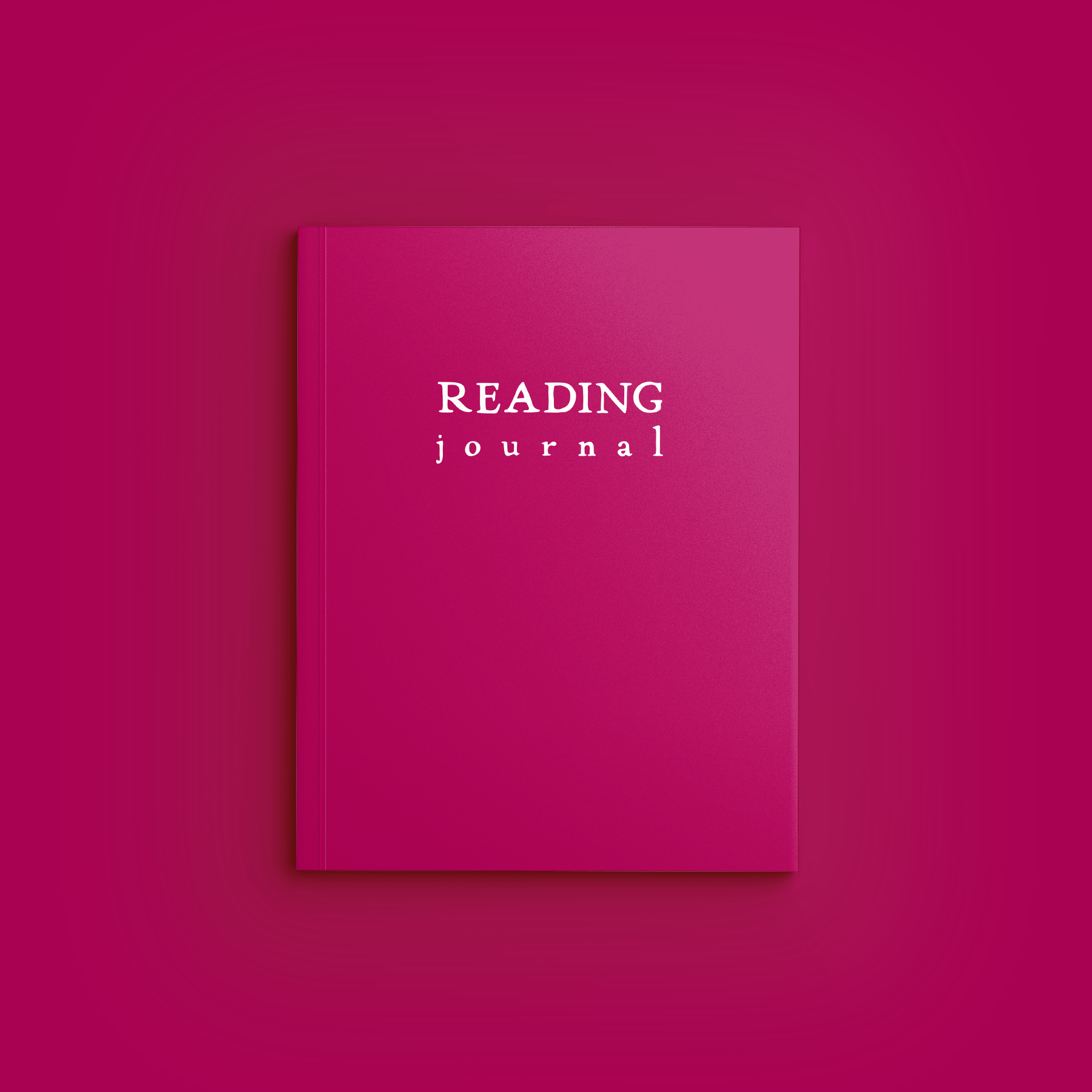 Dark Pink Reading Journal by schoolnest