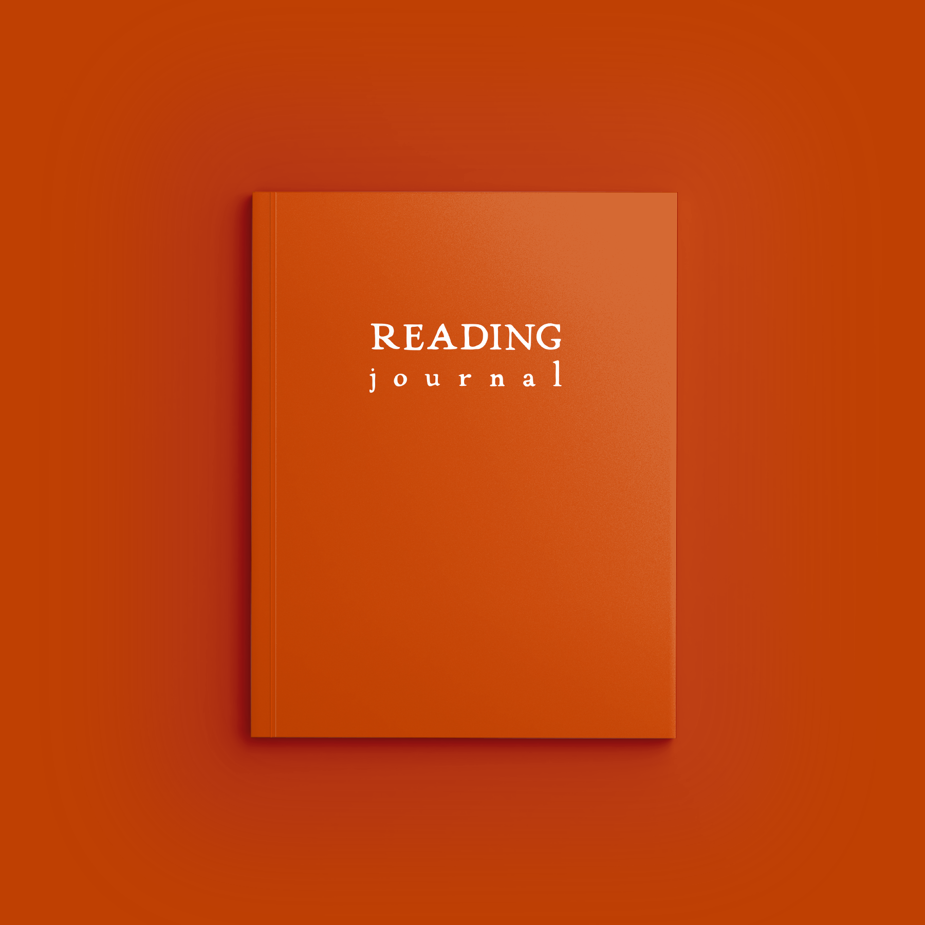 Orange Reading Journal by schoolnest