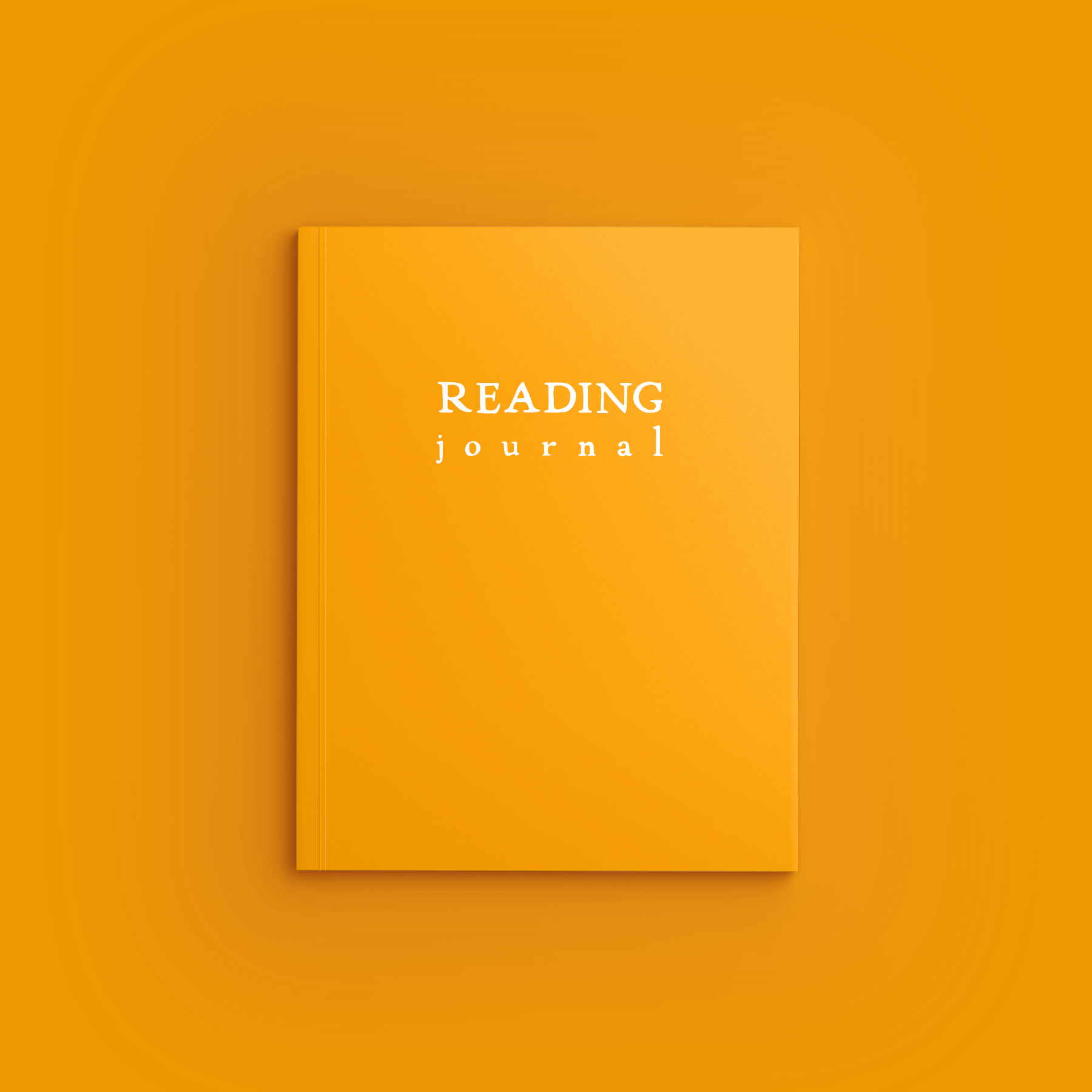 Yellow Reading Journal by schoolnest