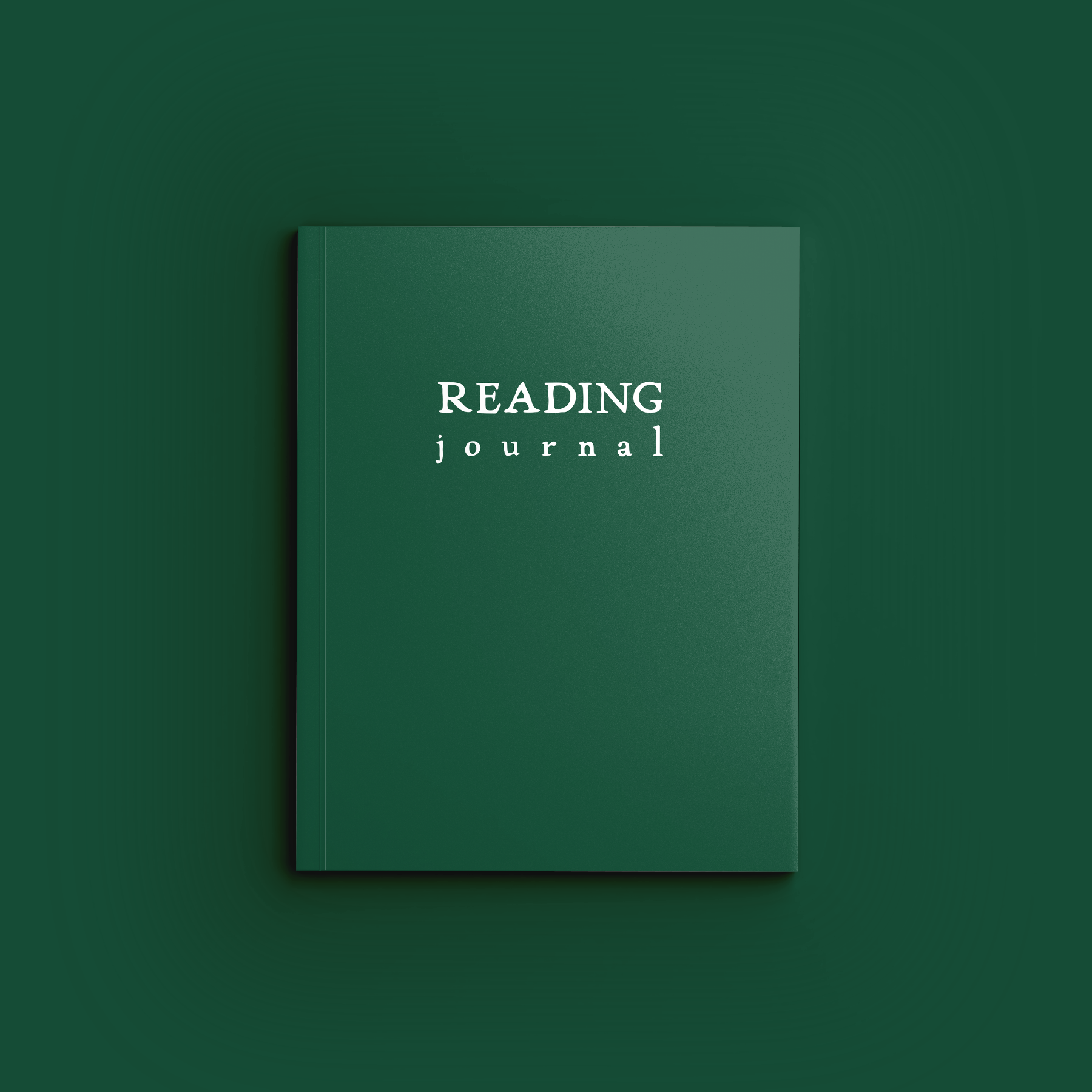 Dark Green Reading Journal by schoolnest