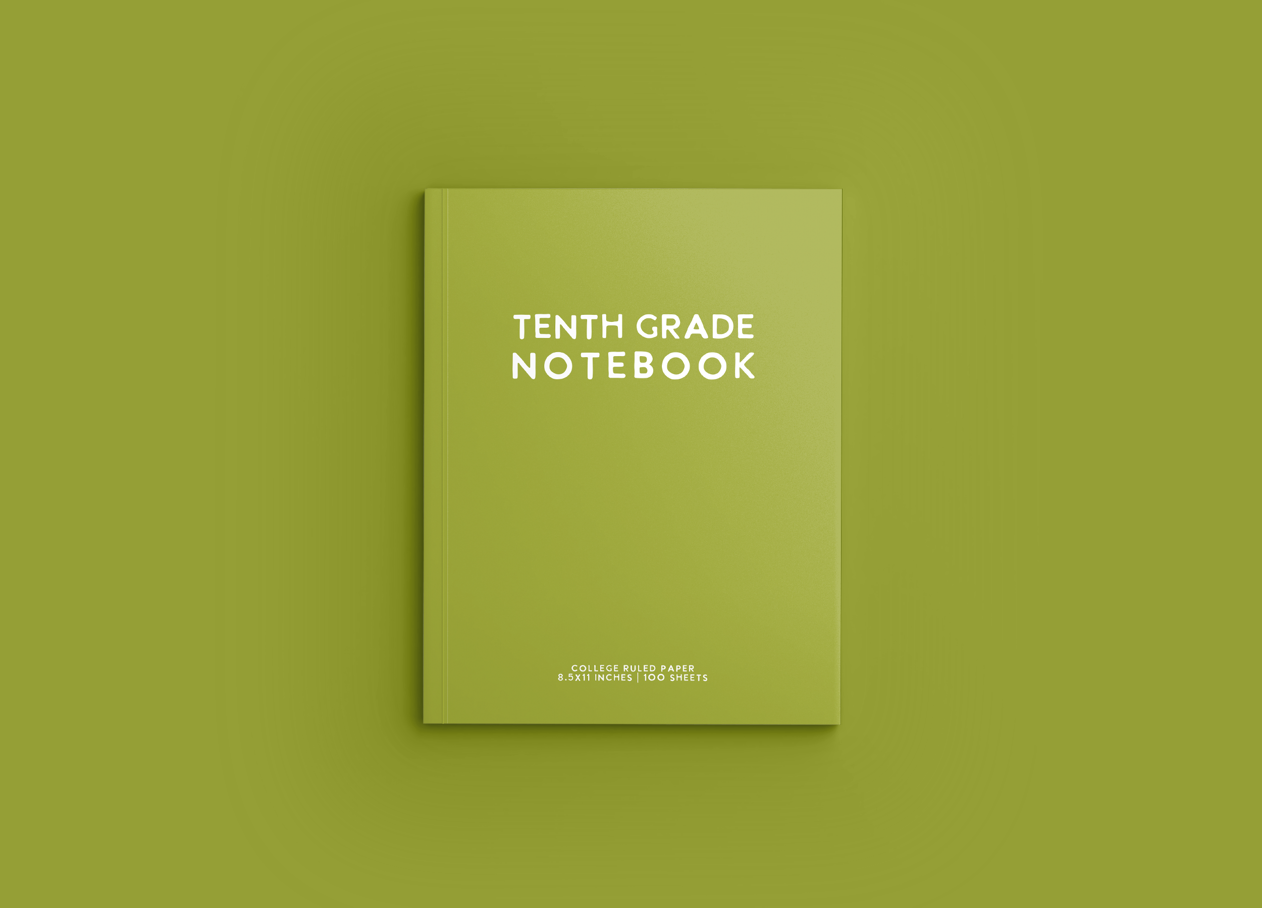 Mockup TENTH GRADE Notebook Cover - 06 Light Green.png