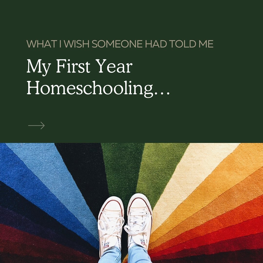 What I Wish Someone Had Told Me My First Year Homeschooling...

📌 Establish Good Habits 
The children's habits and your own habits serve as a foundation. Create for yourself a habit of learning about teaching, child development, and planning effecti
