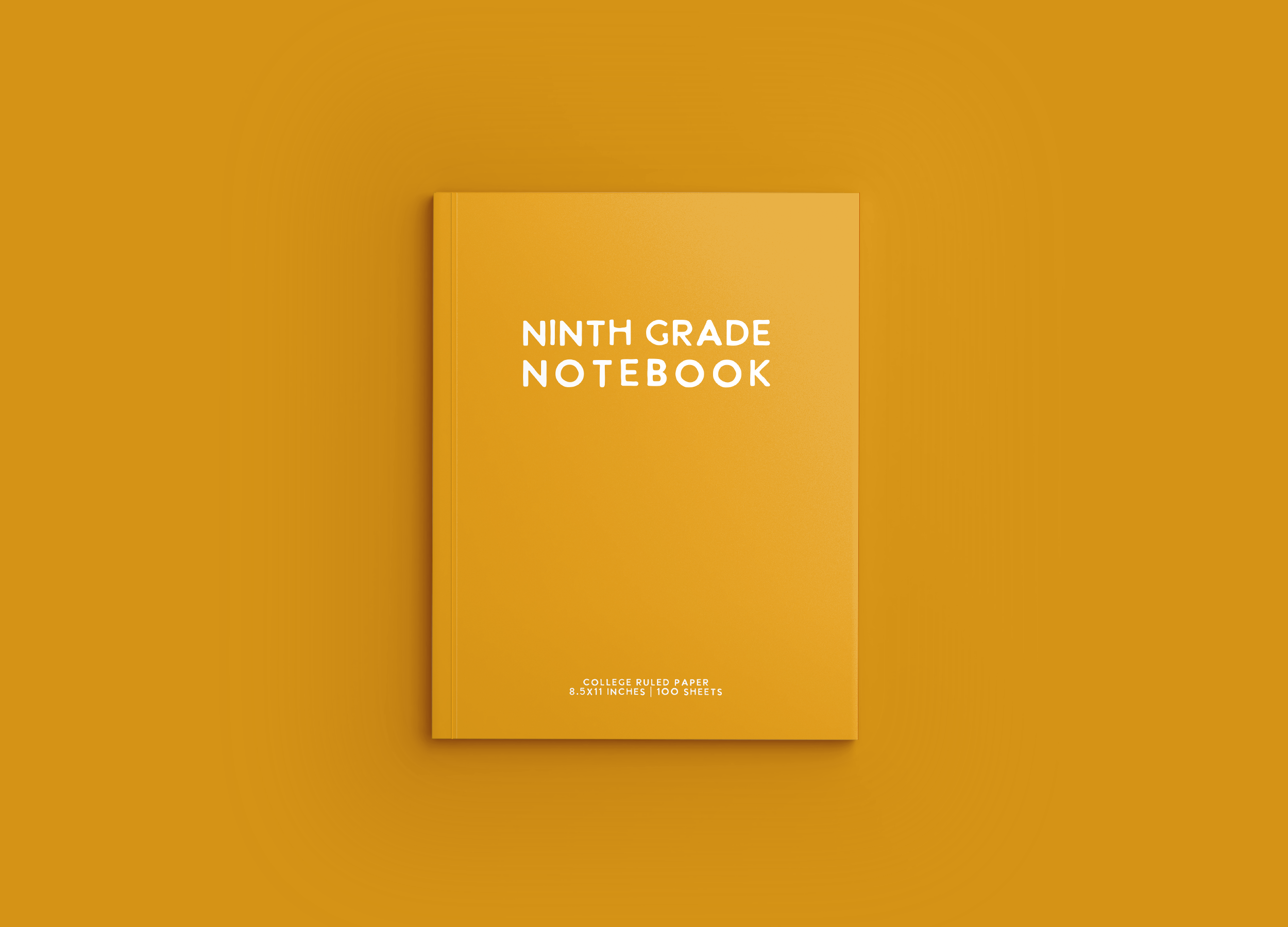 NINTH GRADE Notebook Cover - 05 Yellow Mockup.png