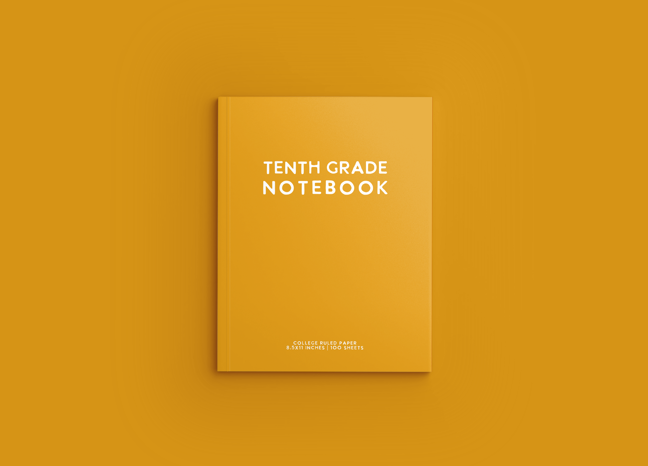 Mockup TENTH GRADE Notebook Cover - 05 Yellow.png