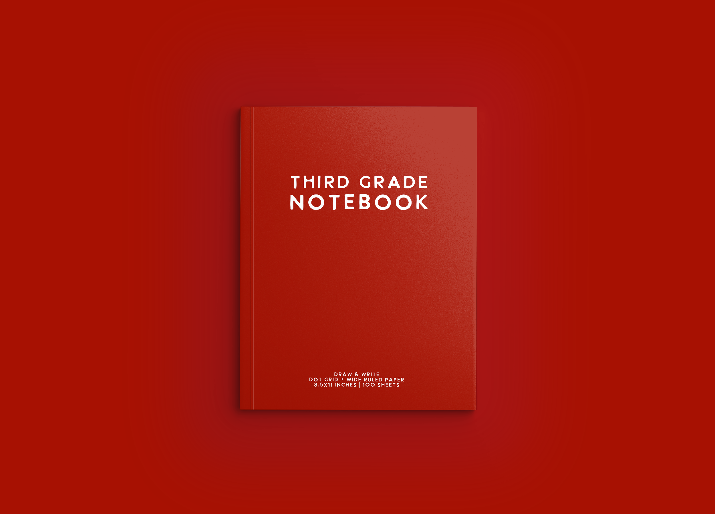 THIRD GRADE Notebook Cover Mockup 1 - 03 Red.png