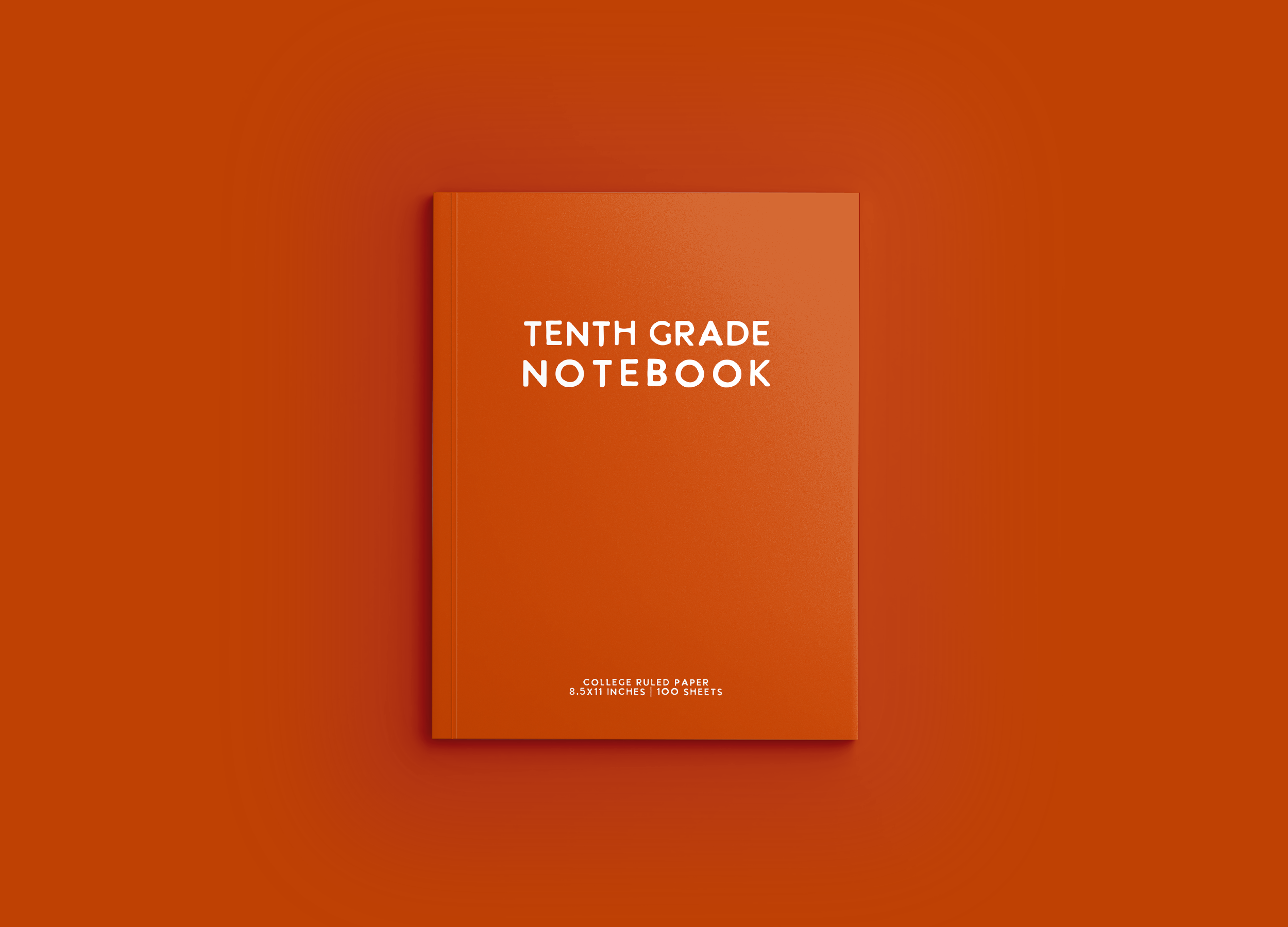 Mockup TENTH GRADE Notebook Cover - 04 Orange.png