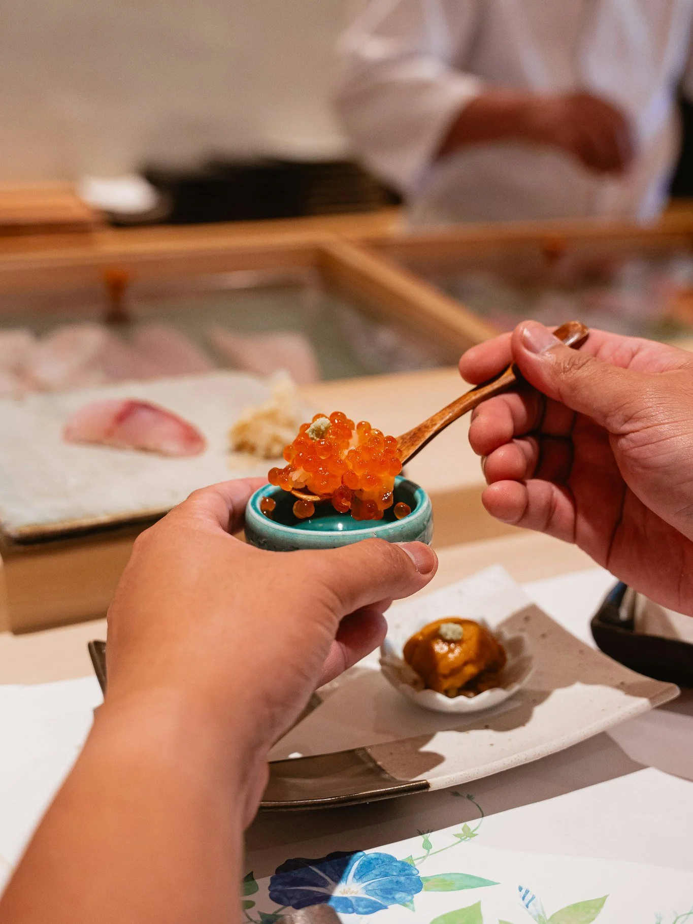 Savoring the art of sushi perfection with this delightful creation. 🍣✨ #Kabuto #VegasLocal #LasVegas #Vegas  #omakaseinlasvegas #lasvegasomakase