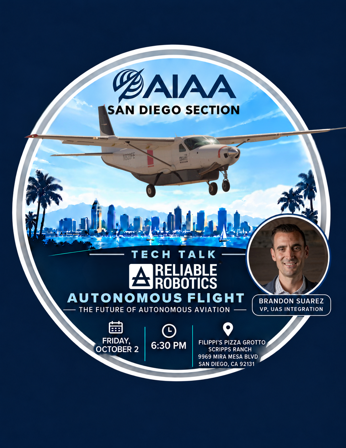 The Future of Autonomous Flight Technical Talk and Dinner Meeting