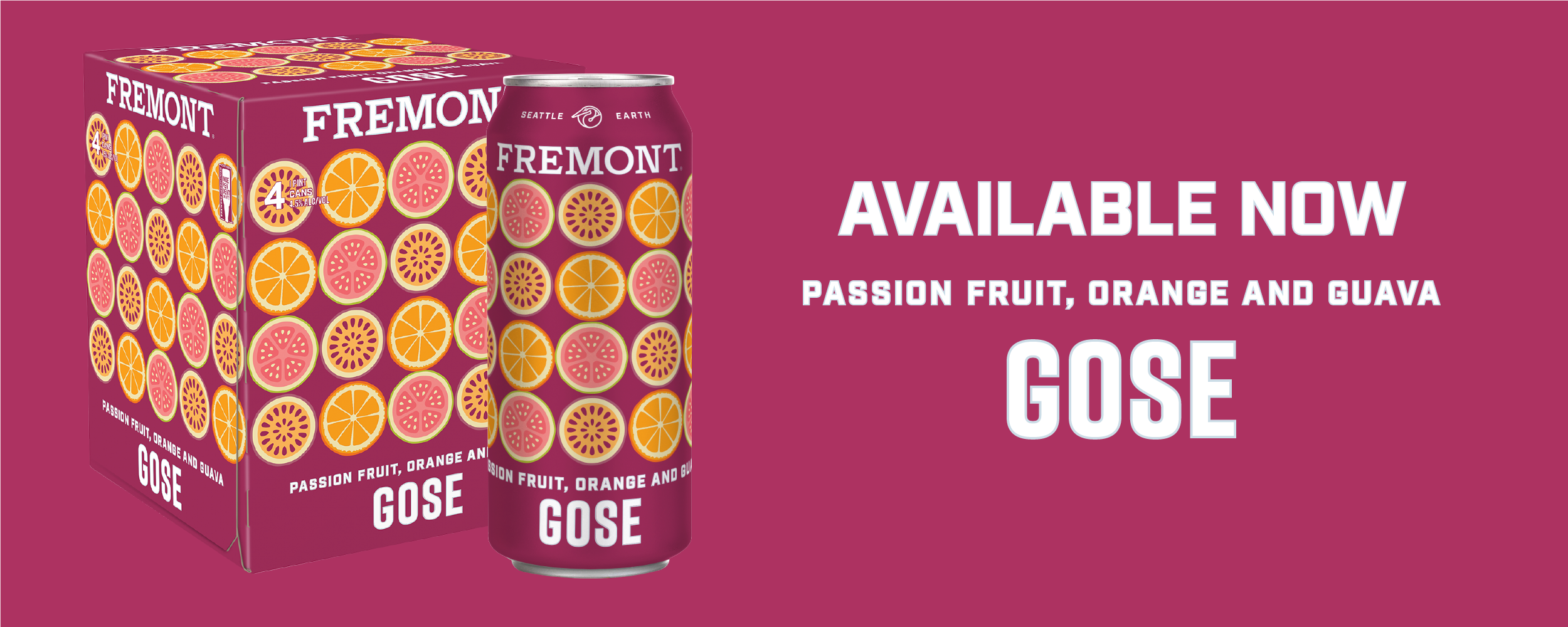 Passion Fruit, Orange and Guava Gose Available Now