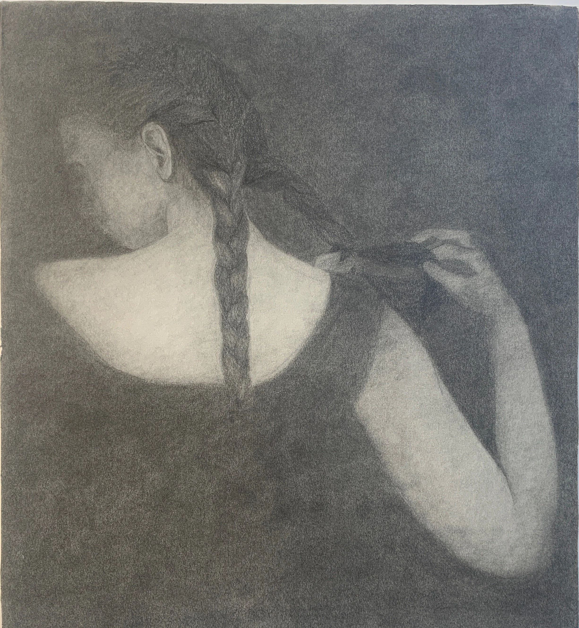 Lauren Faulkner 2022 Braid Graphite on Panel 13x12 in.jpeg