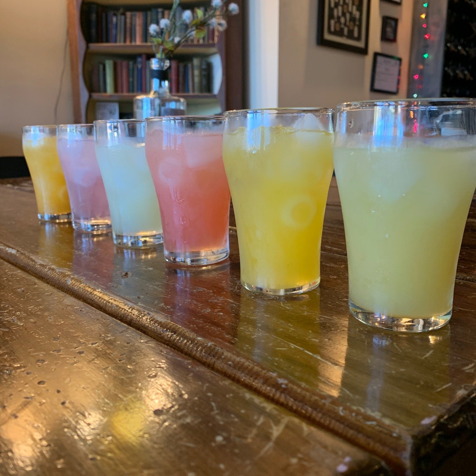 What's that? A margarita flight? Come join us this weekend (Thursday-Saturday) for 4 for $15 Margarita flights to celebrate Cinco de Mayo! We'll be offering 6 flavors, because we just can't help ourselves. 

Pick your 4 favorites from the following, 