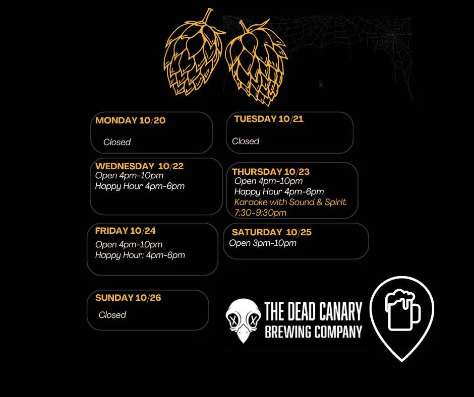 Here are our hours and events for the week! 🤘

Our taproom is open with plenty of cold drinks and good vibes &mdash; and this week&rsquo;s featured event is Karaoke Night! 🎶 Grab a pint, grab the mic, and show us what you&rsquo;ve got! 🍻

#Philips