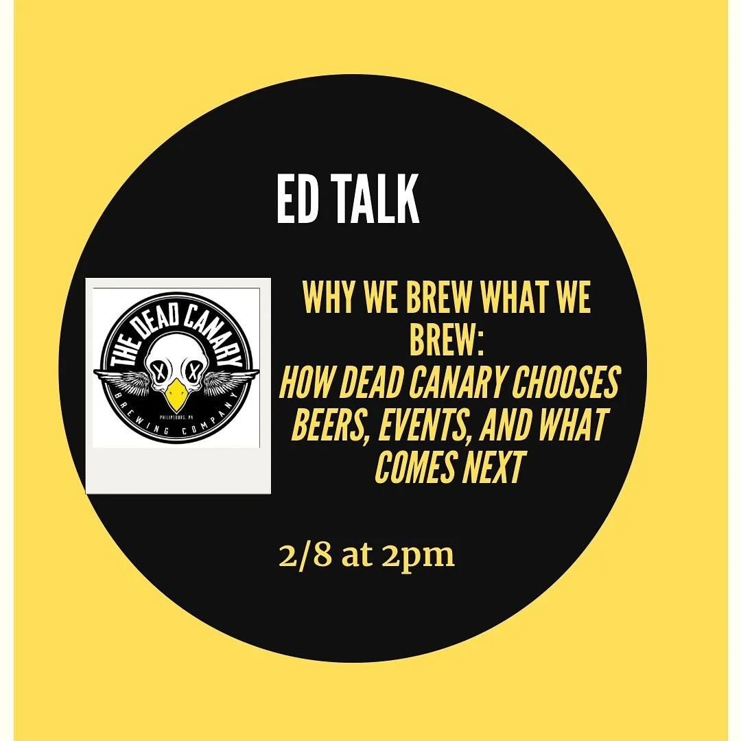 We&rsquo;ve heard a snowstorm might be coming, but as of now we still plan to be open this Sunday, the 25th from 12&ndash;6 PM.

Due to the forecast, we&rsquo;ve decided to reschedule our Ed Talk to February 8th!

🎯 Cornhole is still on!
We&rsquo;ll