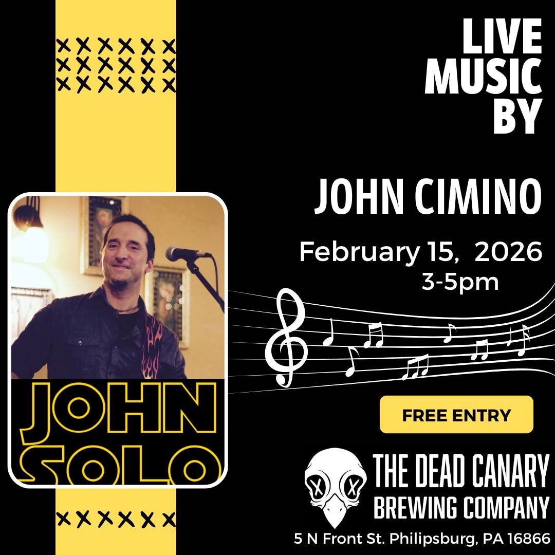 We&rsquo;re open 12&ndash;6 today with live music from 3&ndash;5 PM! 🎶🍻 Happy Sunday &mdash; stop in, relax, and enjoy a drink with us.

#PhilipsburgPA #LongLiveTheDeadCanary #LiveMusic #SundayVibes #DrinkLocal #craftbeerlover