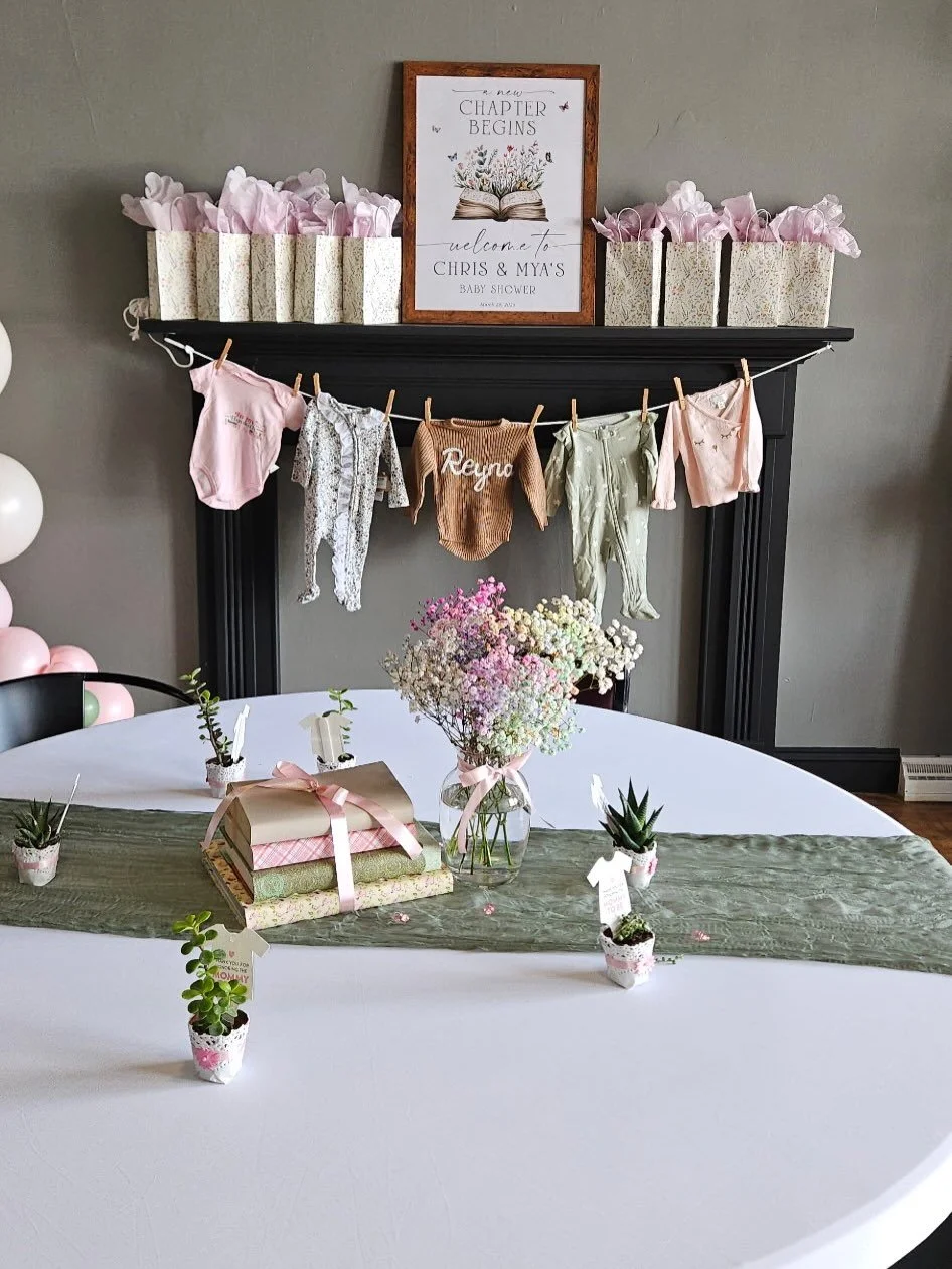 A new chapter begins 📖 ✨
We were so happy to host a beautiful baby shower in our private event room! Thank you so much to the Welkers for choosing our space&mdash;we truly appreciate it. Wishing you and your growing family all the love and luck as t