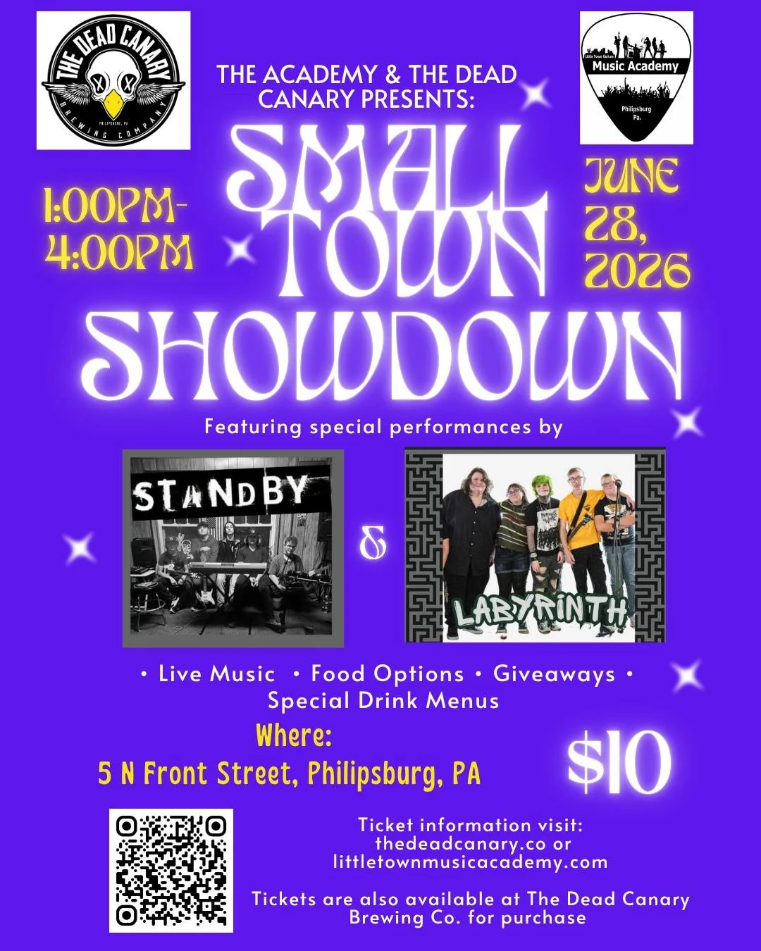 Did you get your tickets yet for the Small Town Showdown? 

Grab your tickets, gather your friends, and get ready for a fun-filled event at The Dead Canary 🐤🍻

Head to thedeadcanary.co for your ticket or we also have some at the brewery!

🎟️ Secur