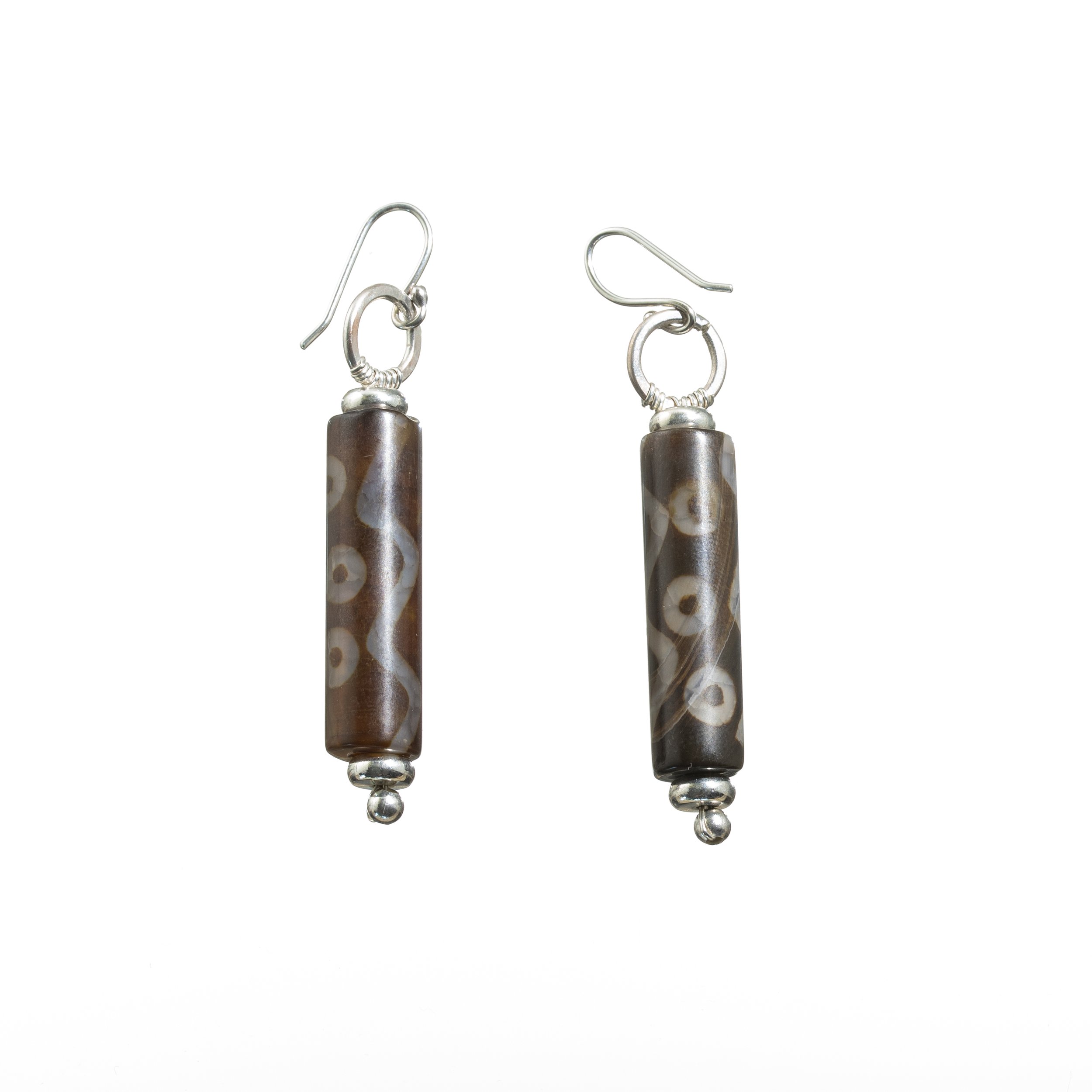 African Trade Bead Earrings