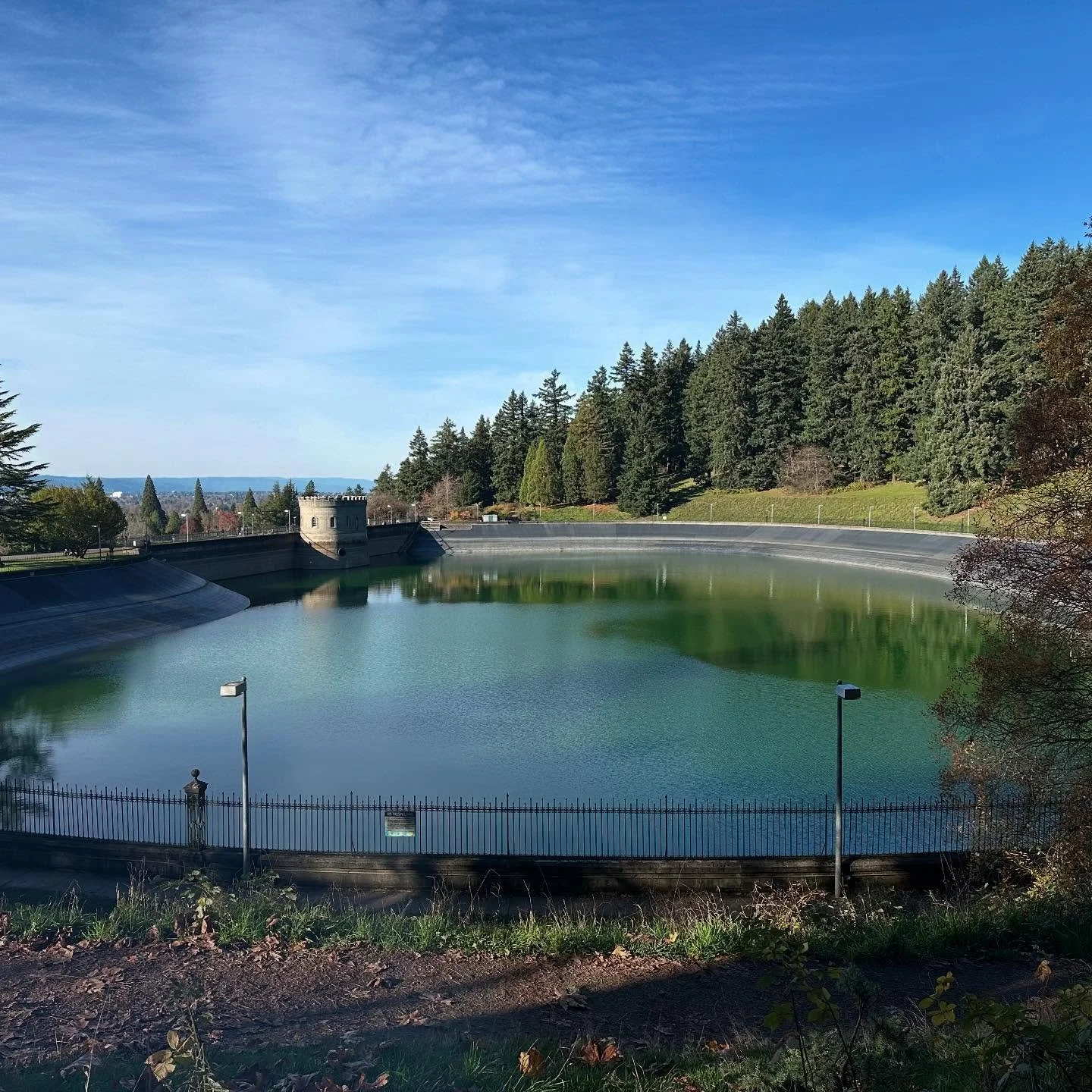 Sunny day at Mt Tabor in Portland, the best urban park ever with a peek at Mt Hood and Mt Adams, our restored historic reservoirs, trails galore and a pair of circling eagles. Told ya it was special. 

#portland #portlandparks #mttabor #mthood #mtada
