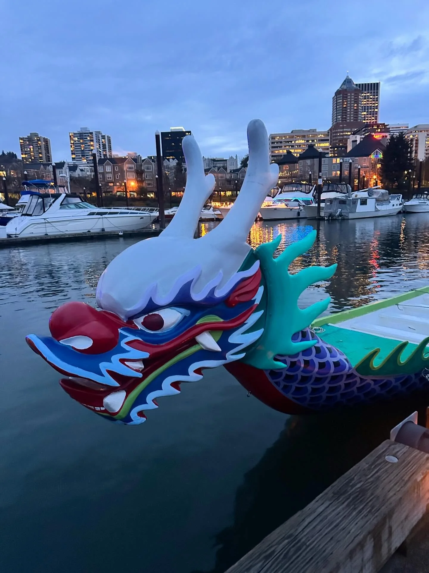 We&rsquo;re baaack! Dragon Boat season has begun. We love the evening practice, it&rsquo;s just the best to see all the light reflections on the beautiful Willamette River. Also my team is the best, including my Jensen cousin Cheri who helps tell us 