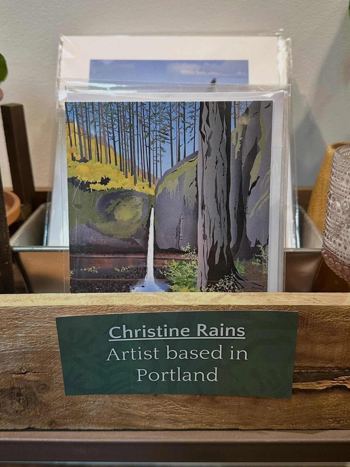 Thank you @garden_fever for so nicely displaying my beautiful note cards and 8x10 prints. 

Stop by the locally-owned, small business and grab a cute print or card when you&rsquo;re buying your plants. They have a huge new selection of flowers and sh