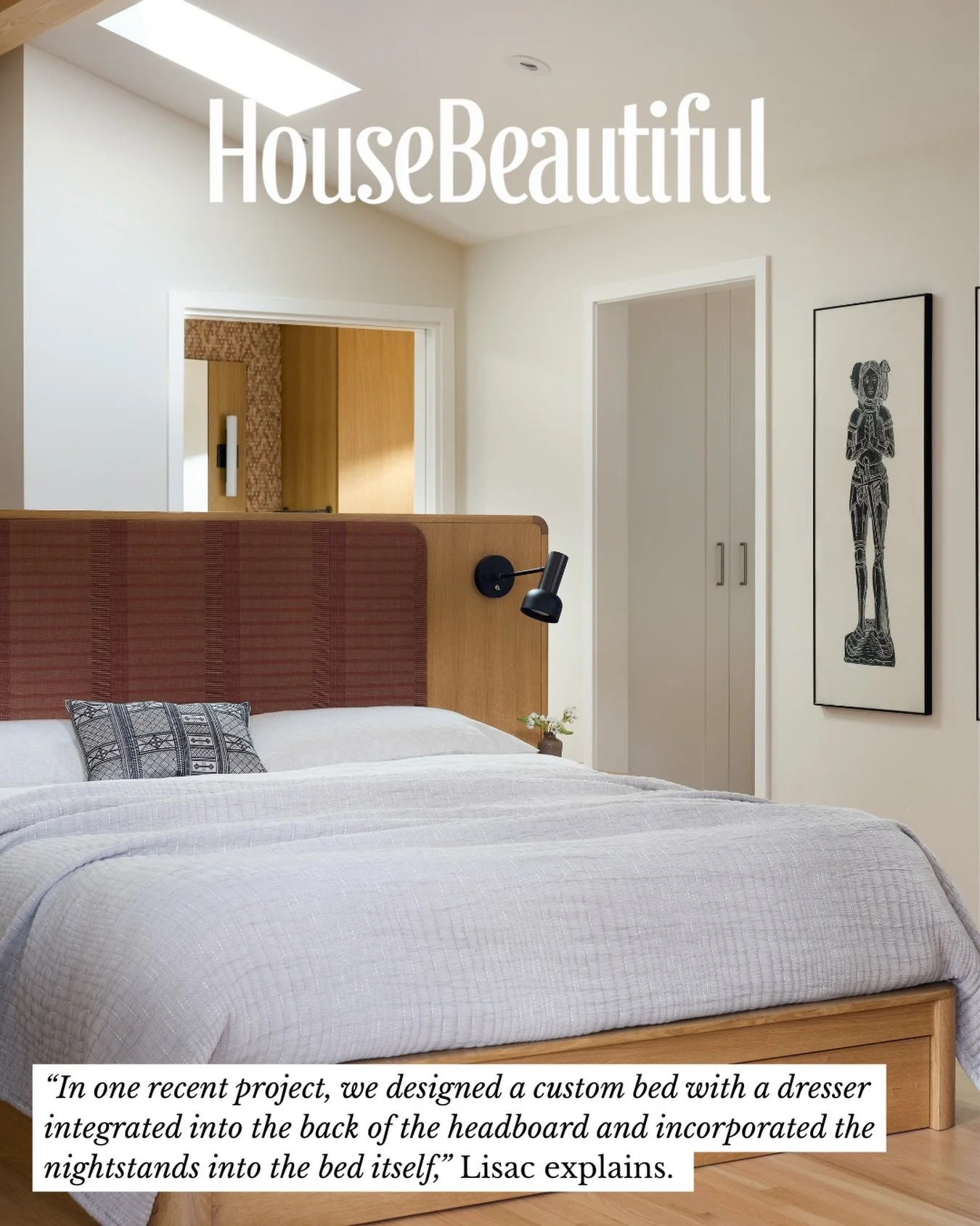 Seeing a client like @michellelisacinteriordesign press profile rise while working with us is one of the great joys of being a publicist. Here, Santa Cruz interior designer Michelle Lisac is quoted &amp; featured in @housebeautiful on tricks for desi