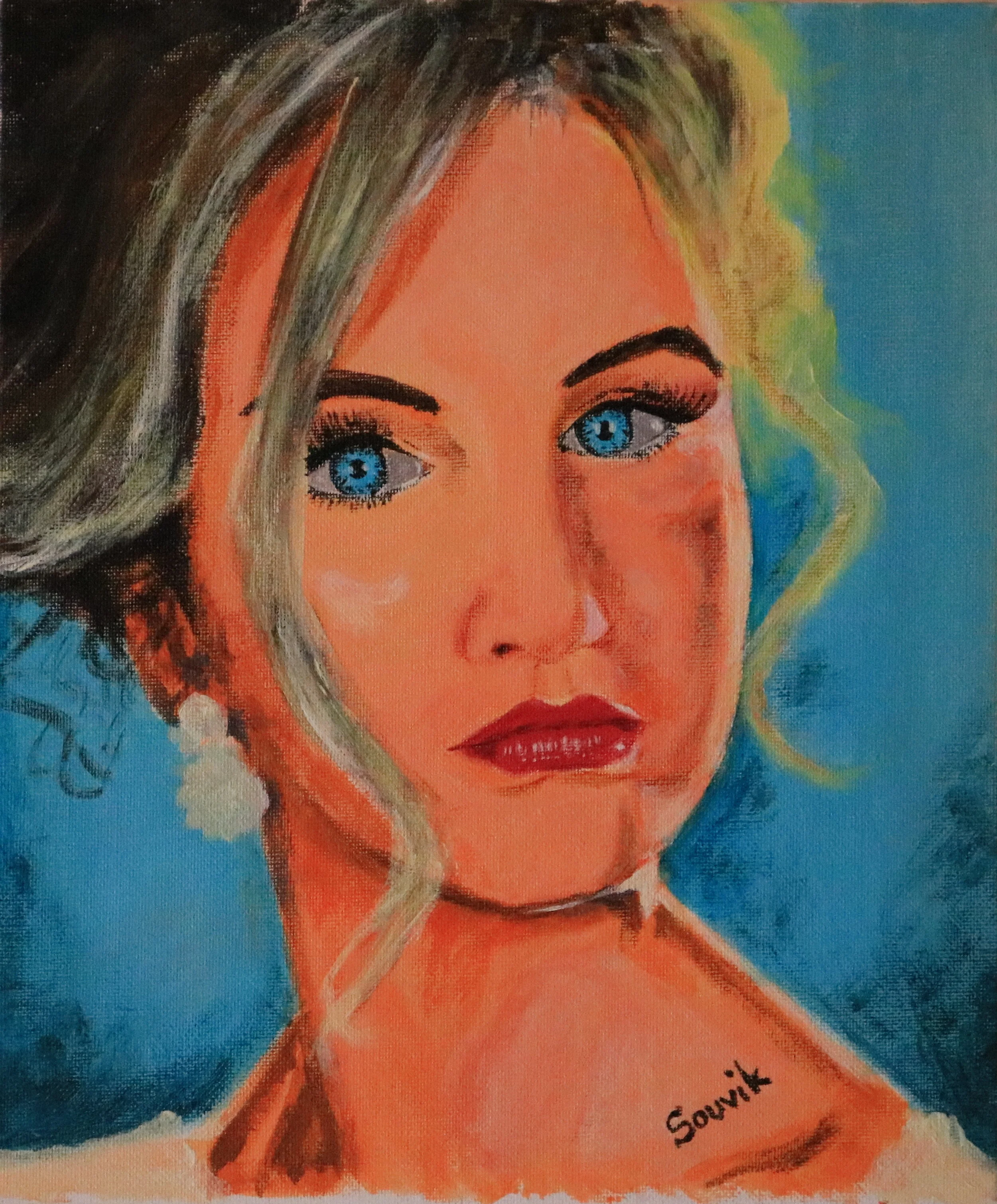 "Girl with the glaze"
Acrylic on Canvas
