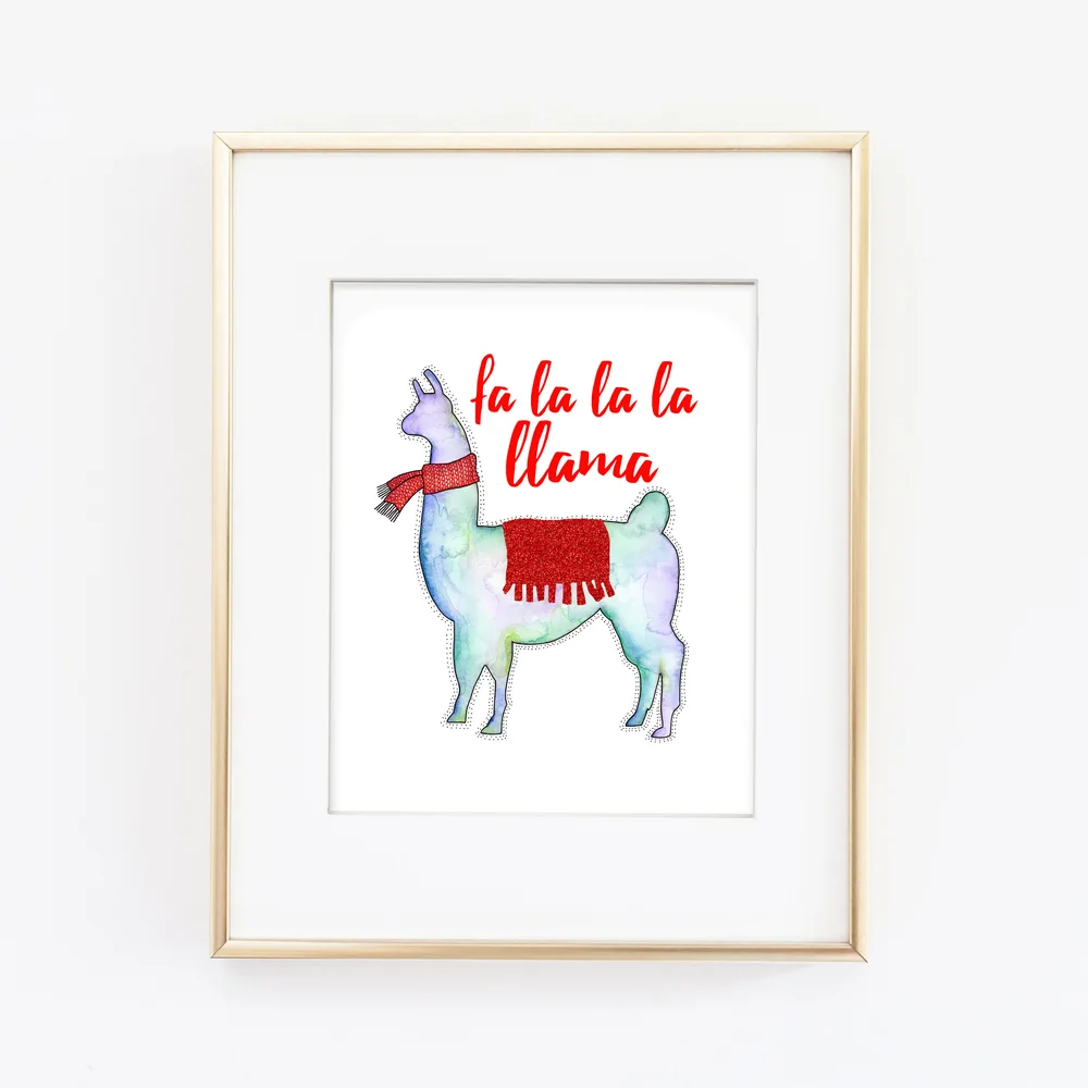 christmas-llama-art-print-slate-brush-design-studio
