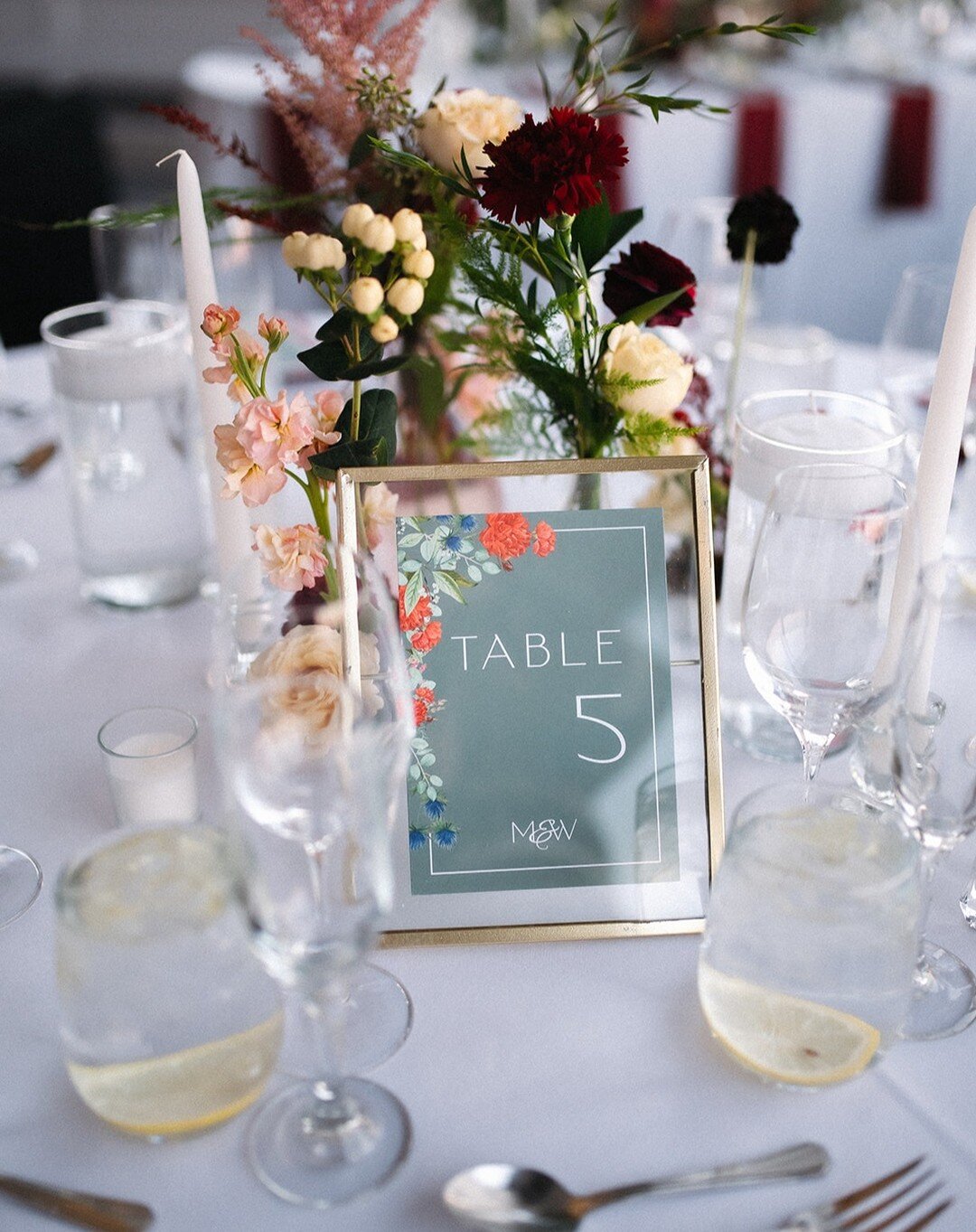 They may seem like a small detail, but adding custom table numbers that match back to your invites and day-of items are easy ways to elevate your beautiful tablescape. Let's dream up something that will look incredible surrounded by all of your favor