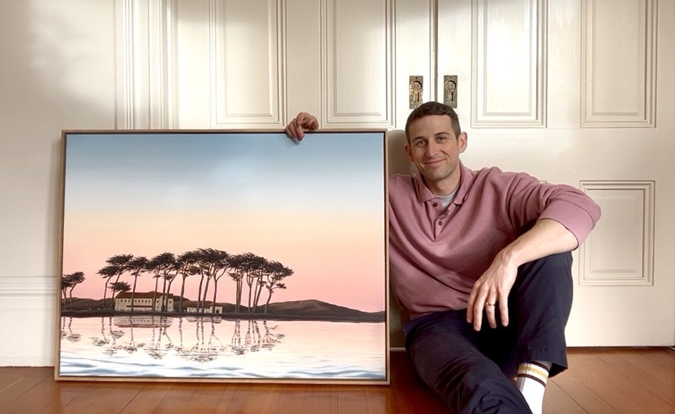 Peleton with Joe Smiling No Teeth Against Doors.jpg