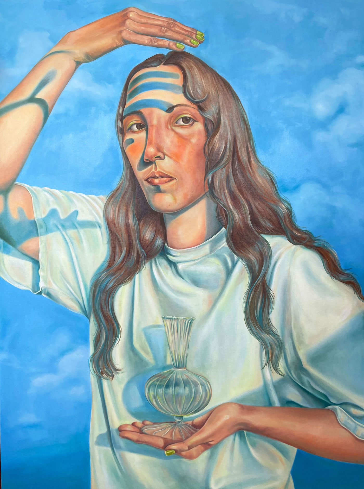 "Como la rueda de la fortuna" oil painting on canvas. Year: 2022. Dimensions: 119x157 cm.