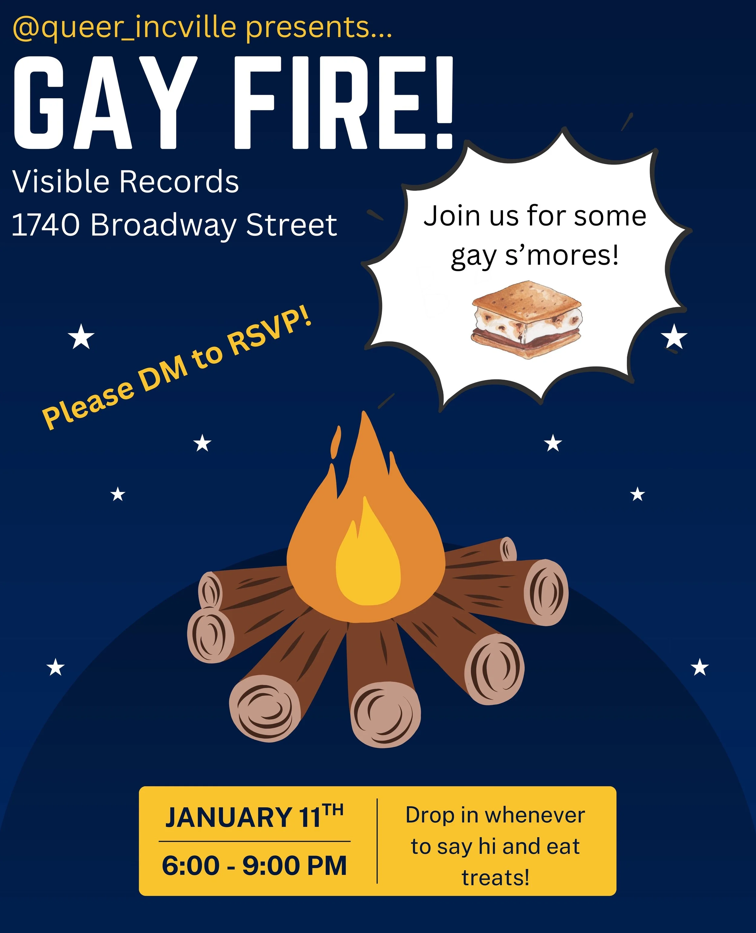 Queer In C'ville: S'mores Night