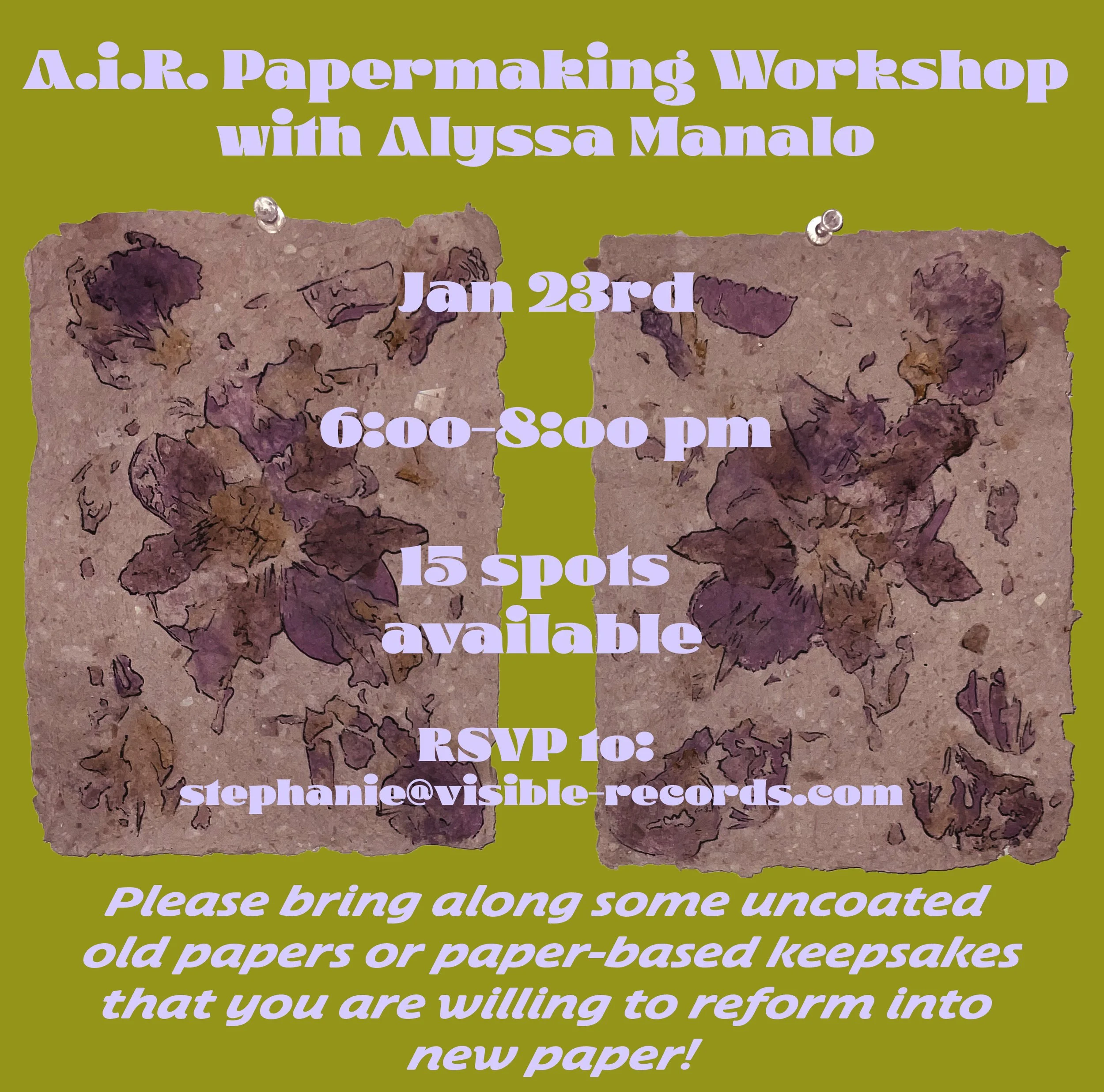 A.i.R. Papermaking Workshop