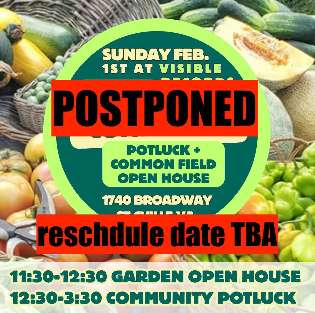 [POSTPONED] Charlottesville Community Potluck
