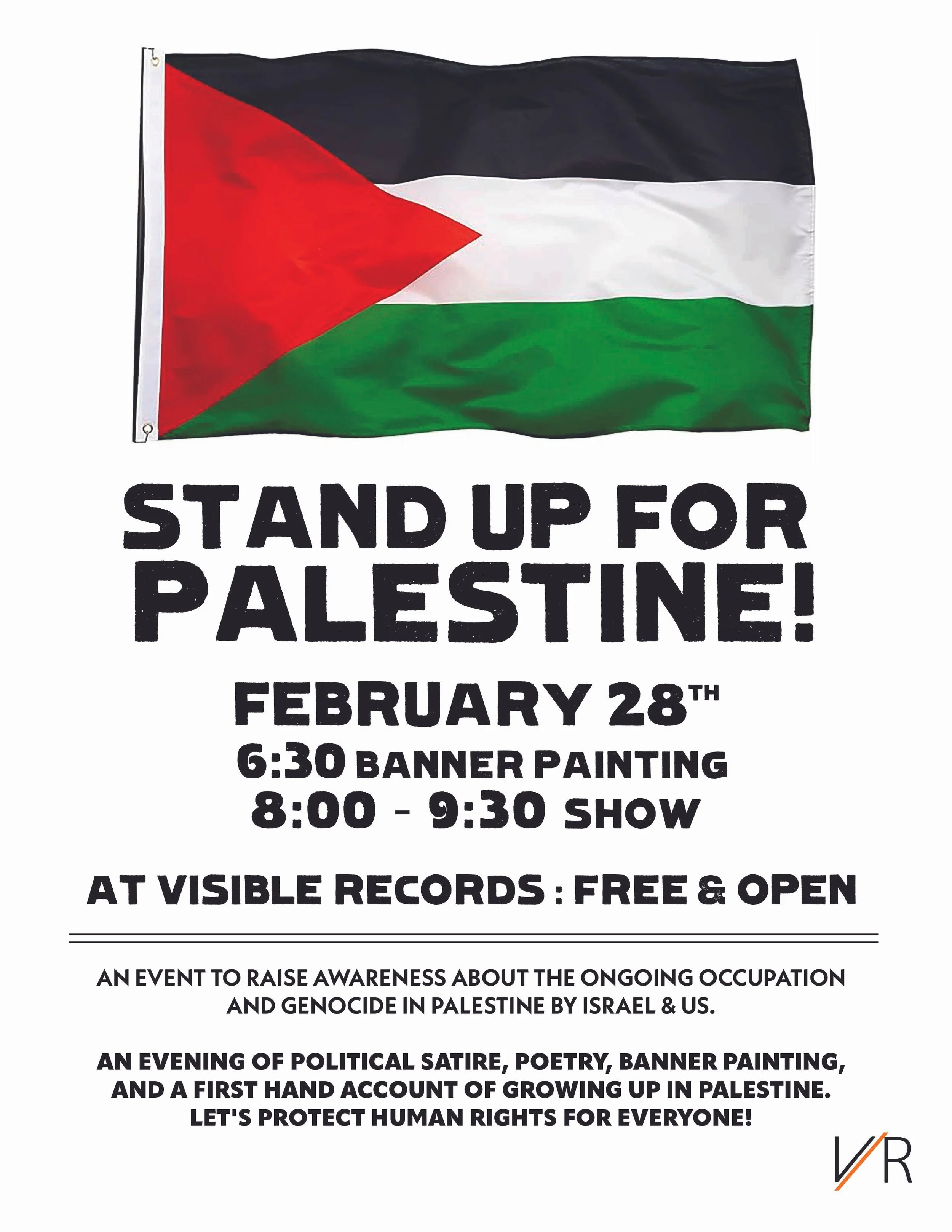 Stand Up For Palestine! Show
