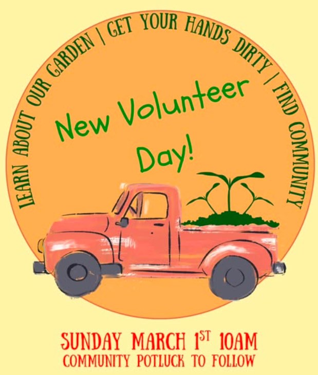 Common Field Gardens New Volunteer Day + Monthly Community Potluck