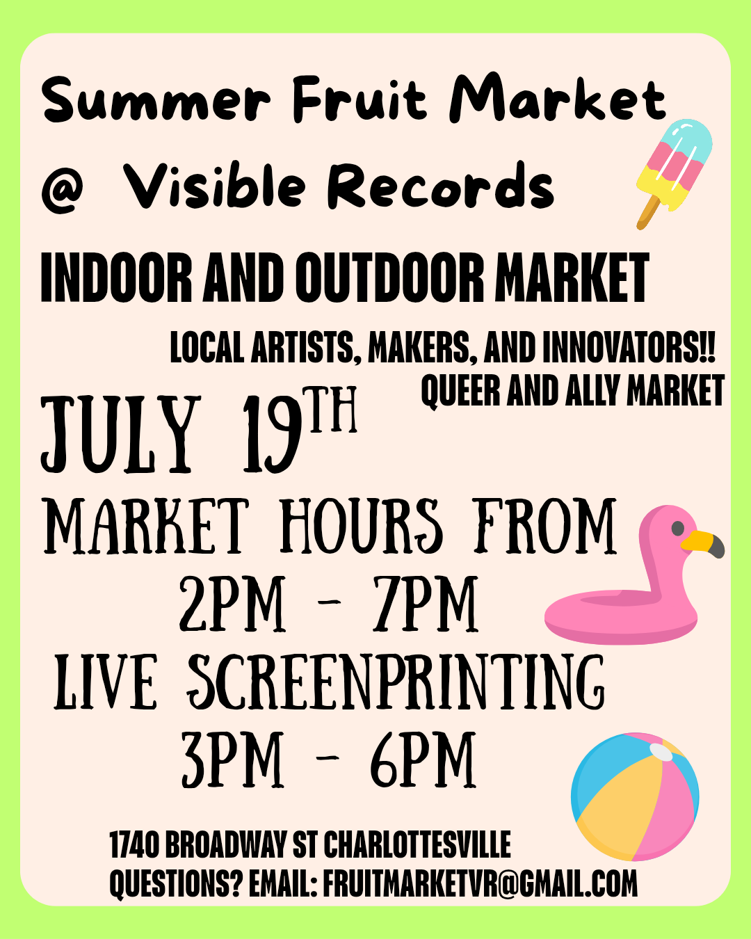 SUMMER FRUIT MARKET!