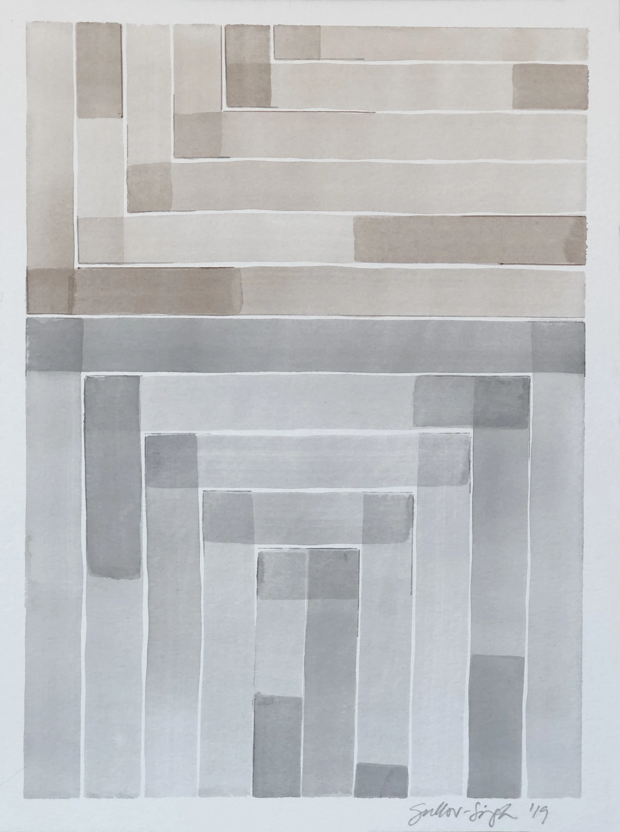Turning Point I-IV | 2019 | 12"x9" | watercolor and graphite on paper