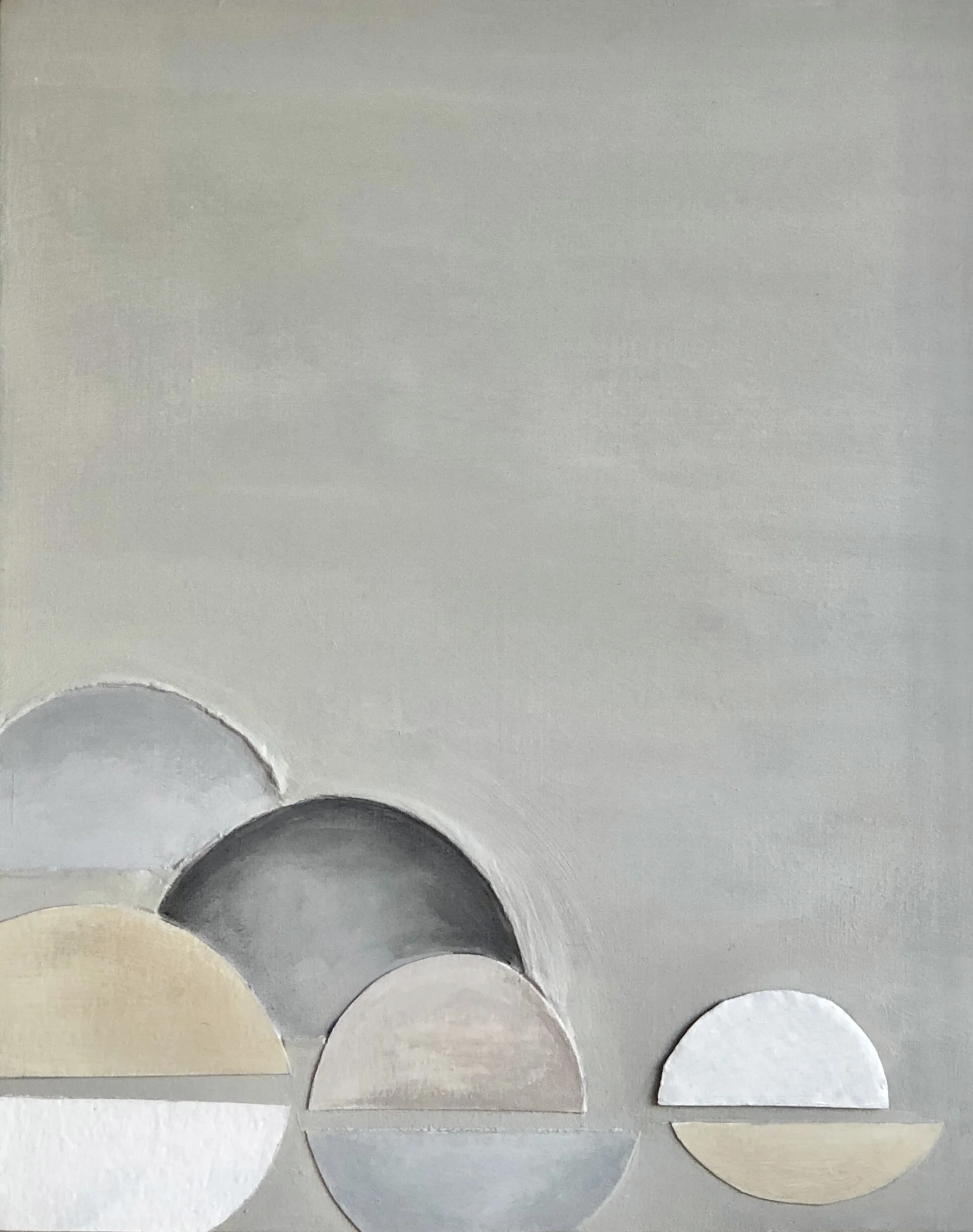 Floating II | 2020 | mixed media on wood cradled board | 14"x11" | sold, private collection