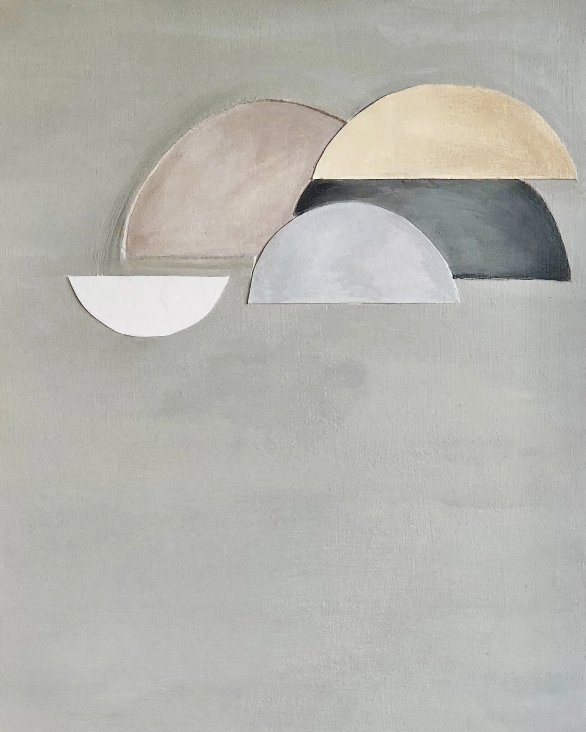 Floating I | 2020 | mixed media on wood cradled board | 14"x11" | sold, private collection