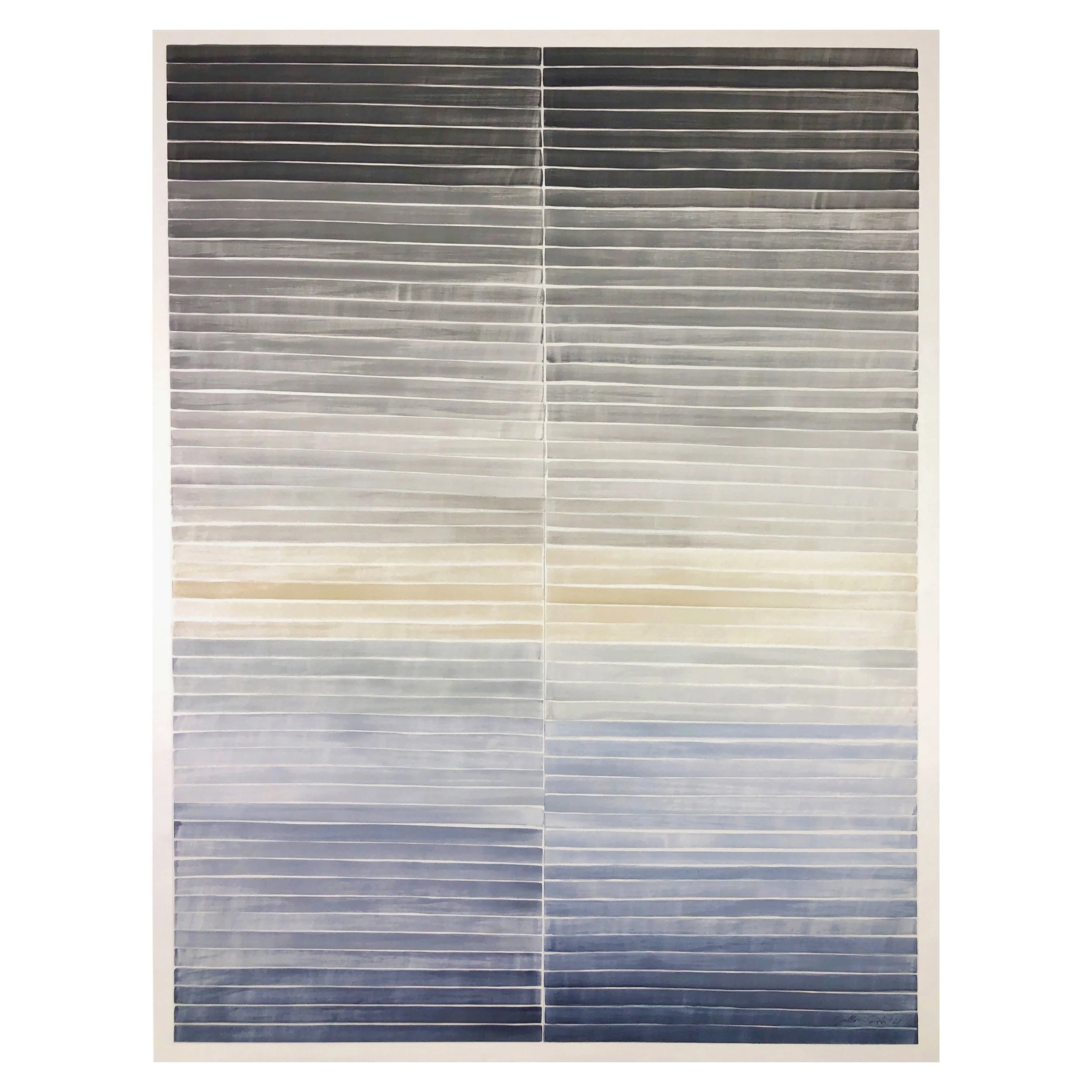 Daybreak | 2020 | 48"x36" | watercolor, graphite and cold wax on canvas | sold, private collection
