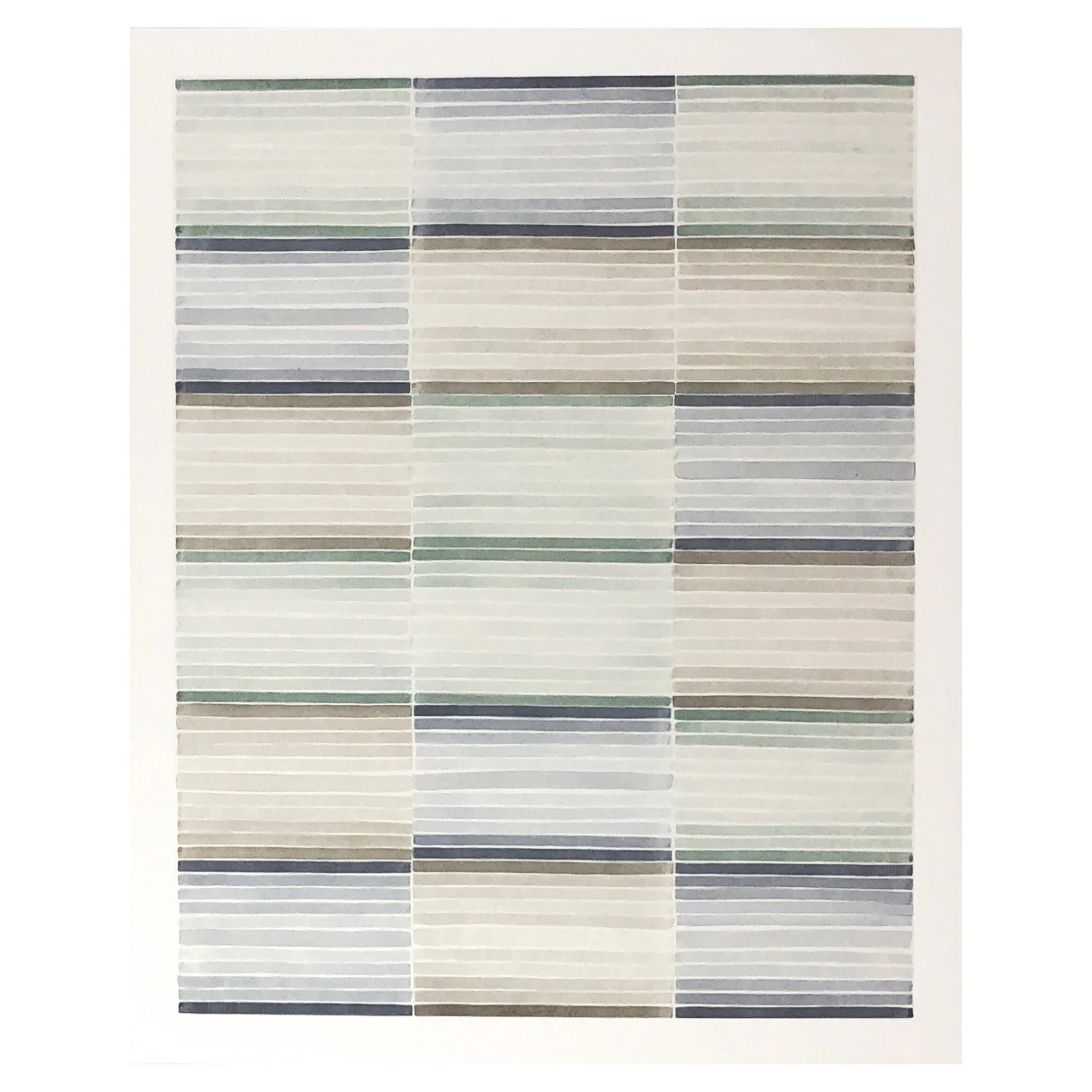 Ebb and Flow | 2020 | 20"x16" | watercolor, graphite and cold wax on paper mounted on board | sold, private collection