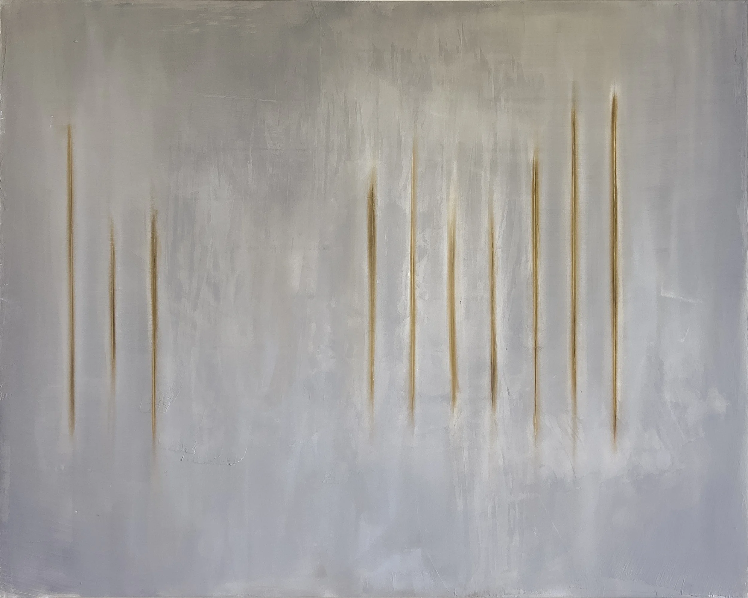 Taking Sides | 2023 | 24"x30" | pastels and plaster on wood cradled panel